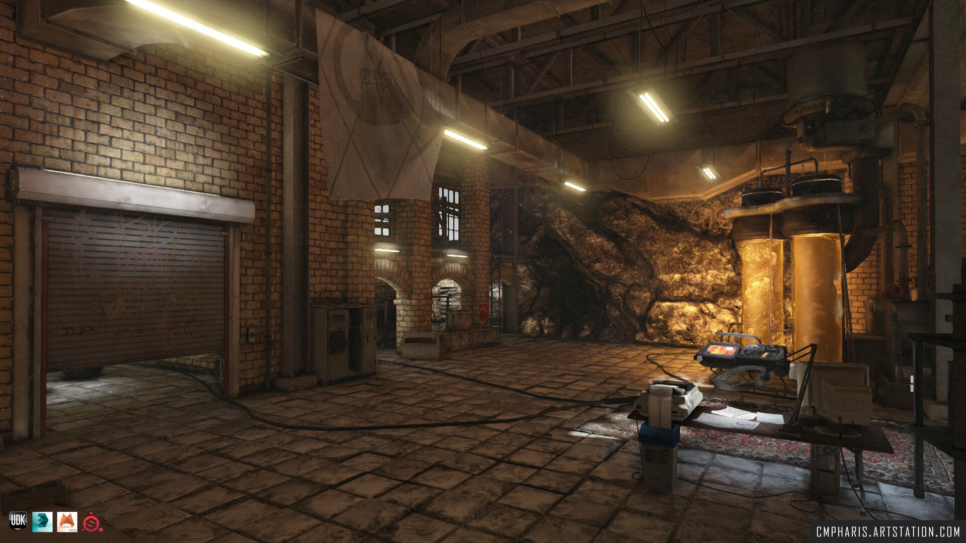 ArtStation - Kleiner's Lab - 3D Environment