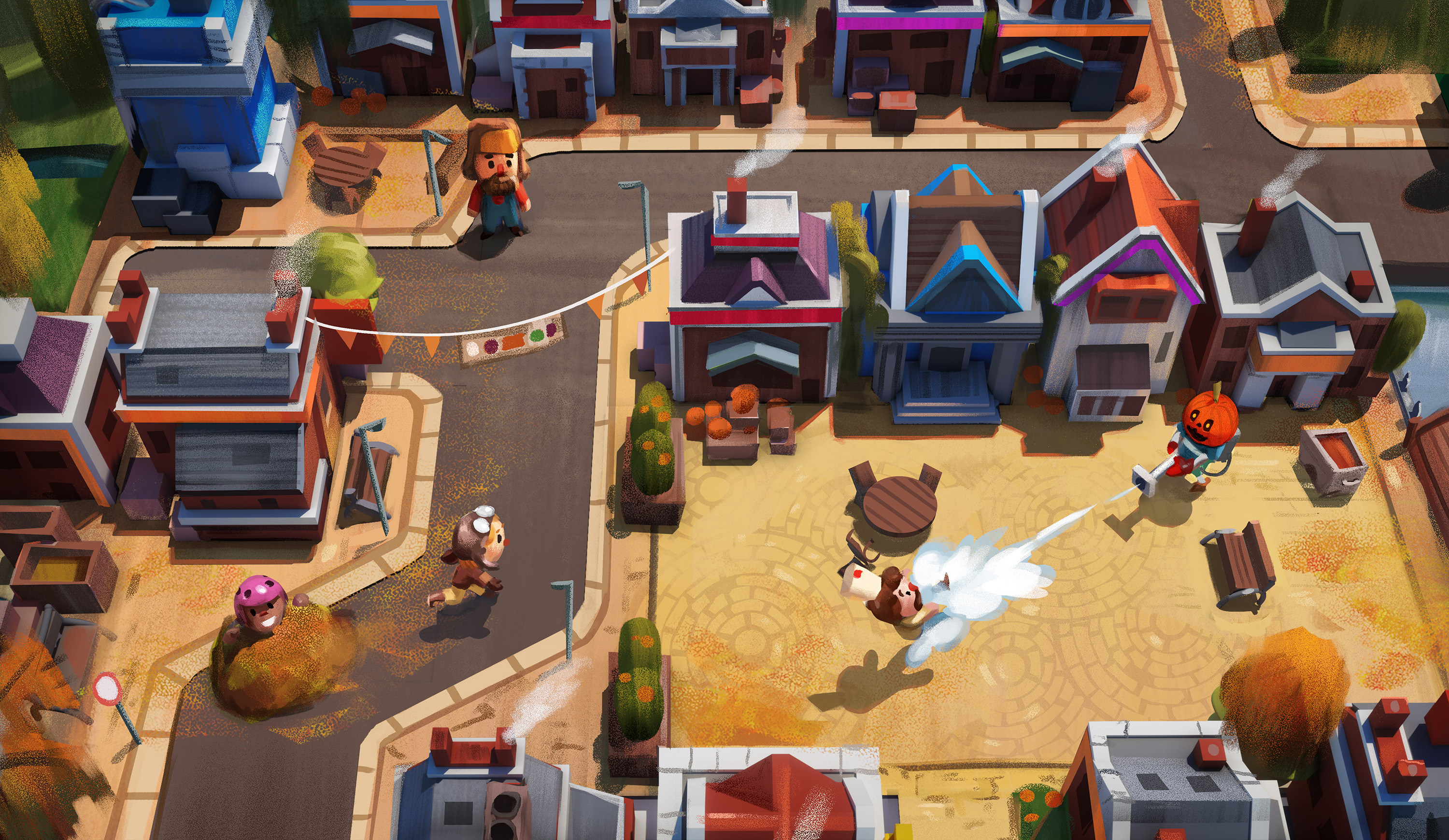 I was given free reign in designing the look of the different themes. I made pieces like this for each theme to explore the tone and color scheme. This is one of my favourite ones.