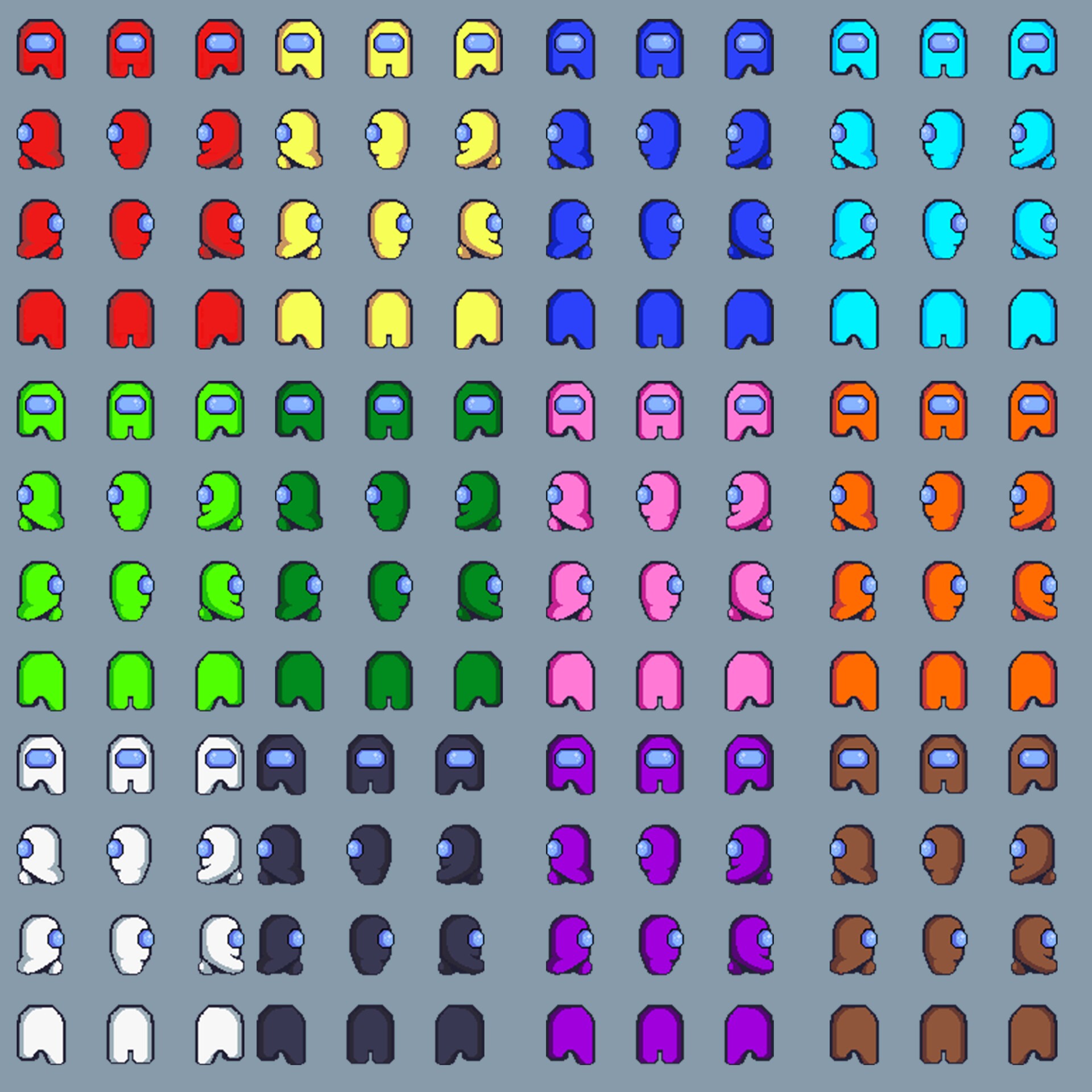 ArtStation - Among Us Sprite(s) -Combined Sheets-