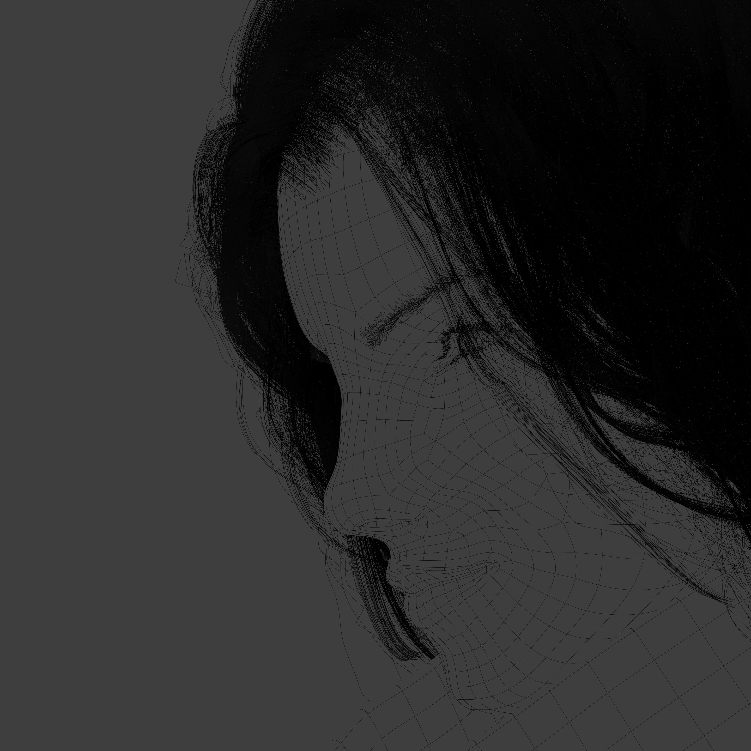 Close-up Wireframe