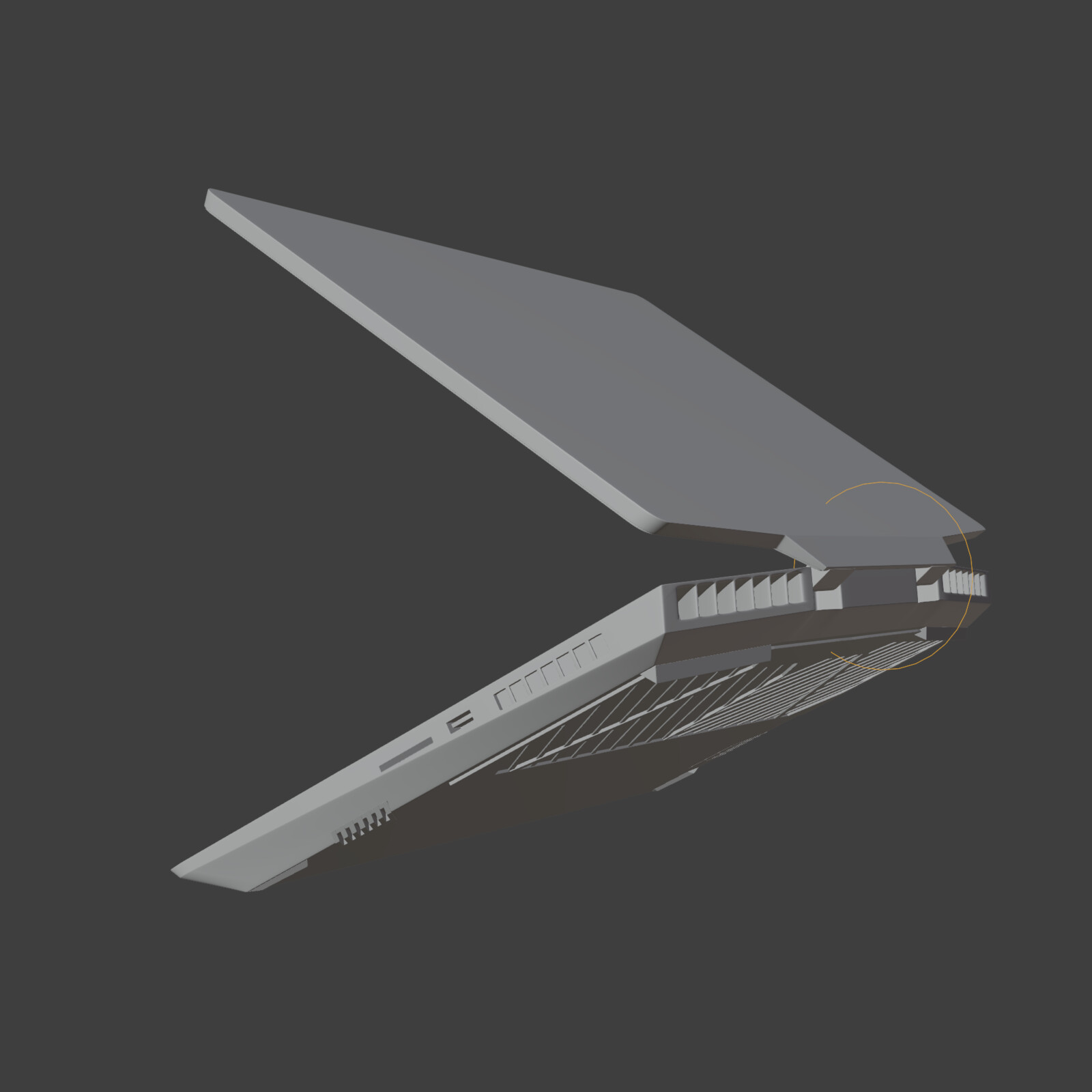 Geometry without textures - Underside - Vents and Jack details