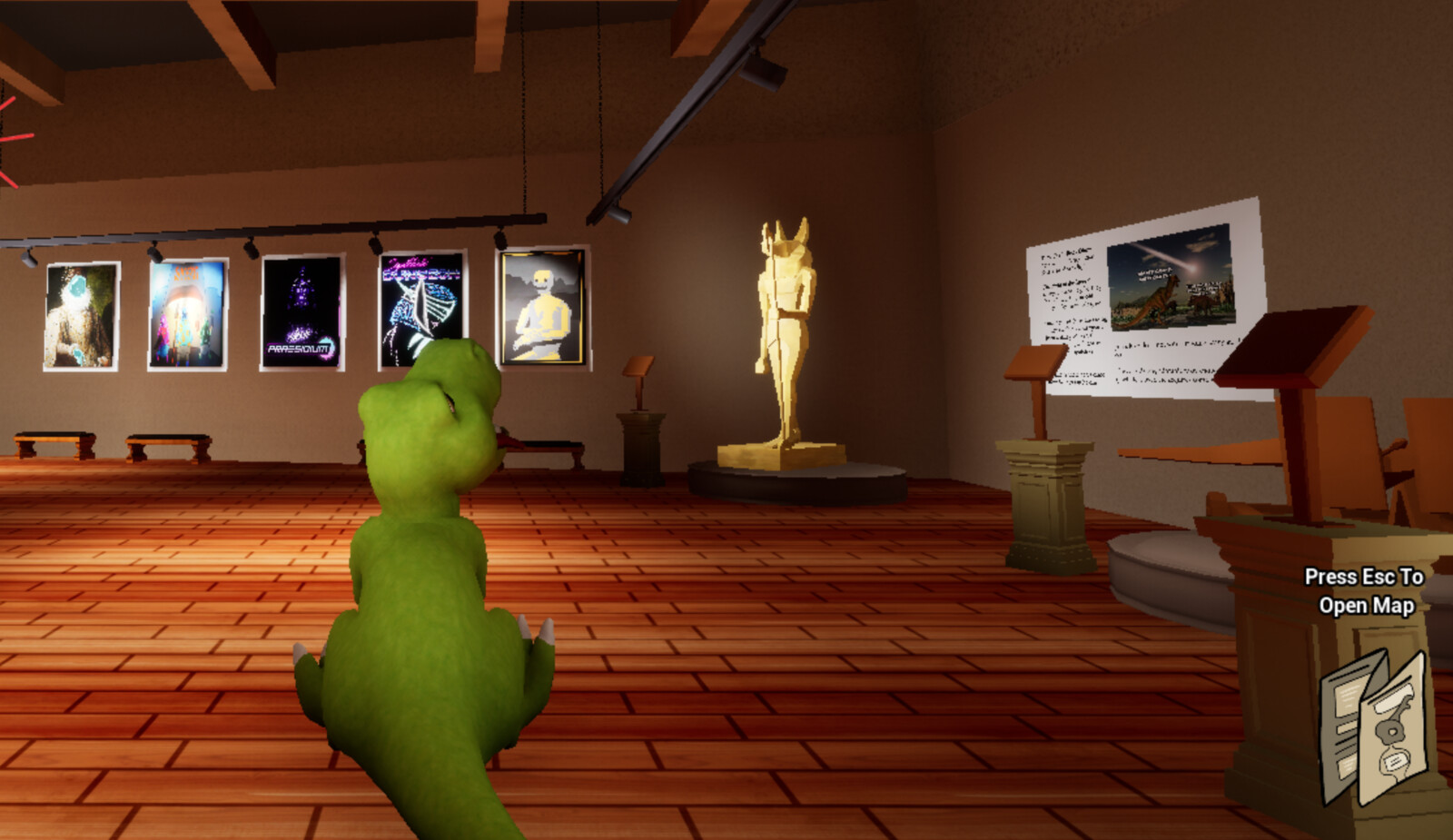 Added lighting to the main foyer and created hanging lighting fixtures with my team 