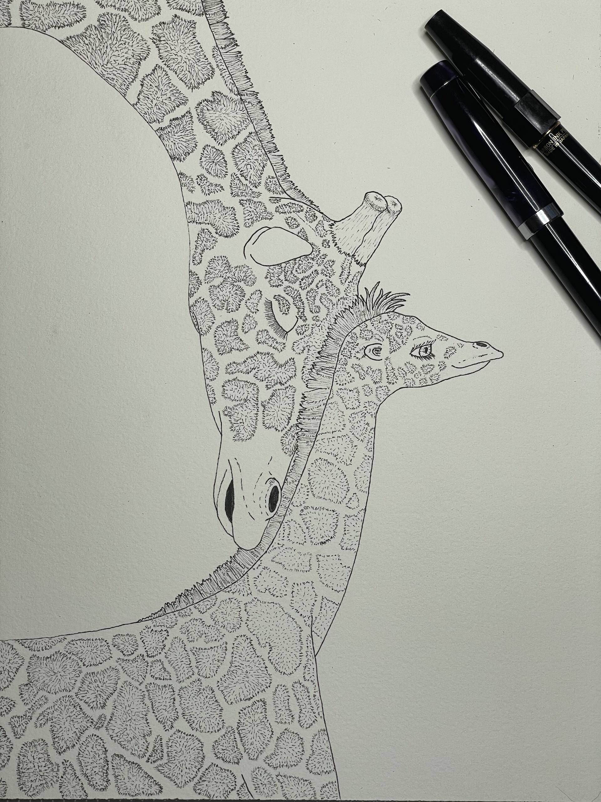 ArtStation - Giraffes for Miss B