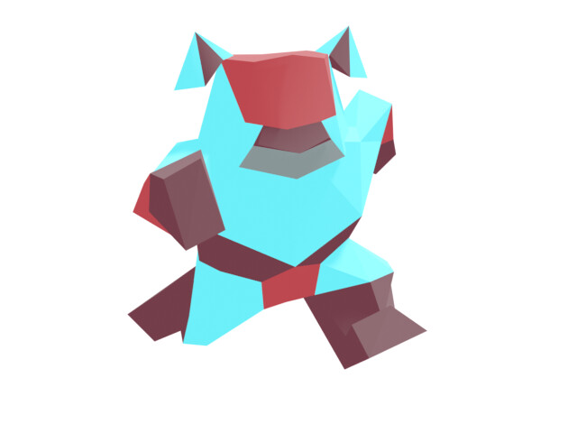 First low poly variation after my high poly version. Still had too many polys