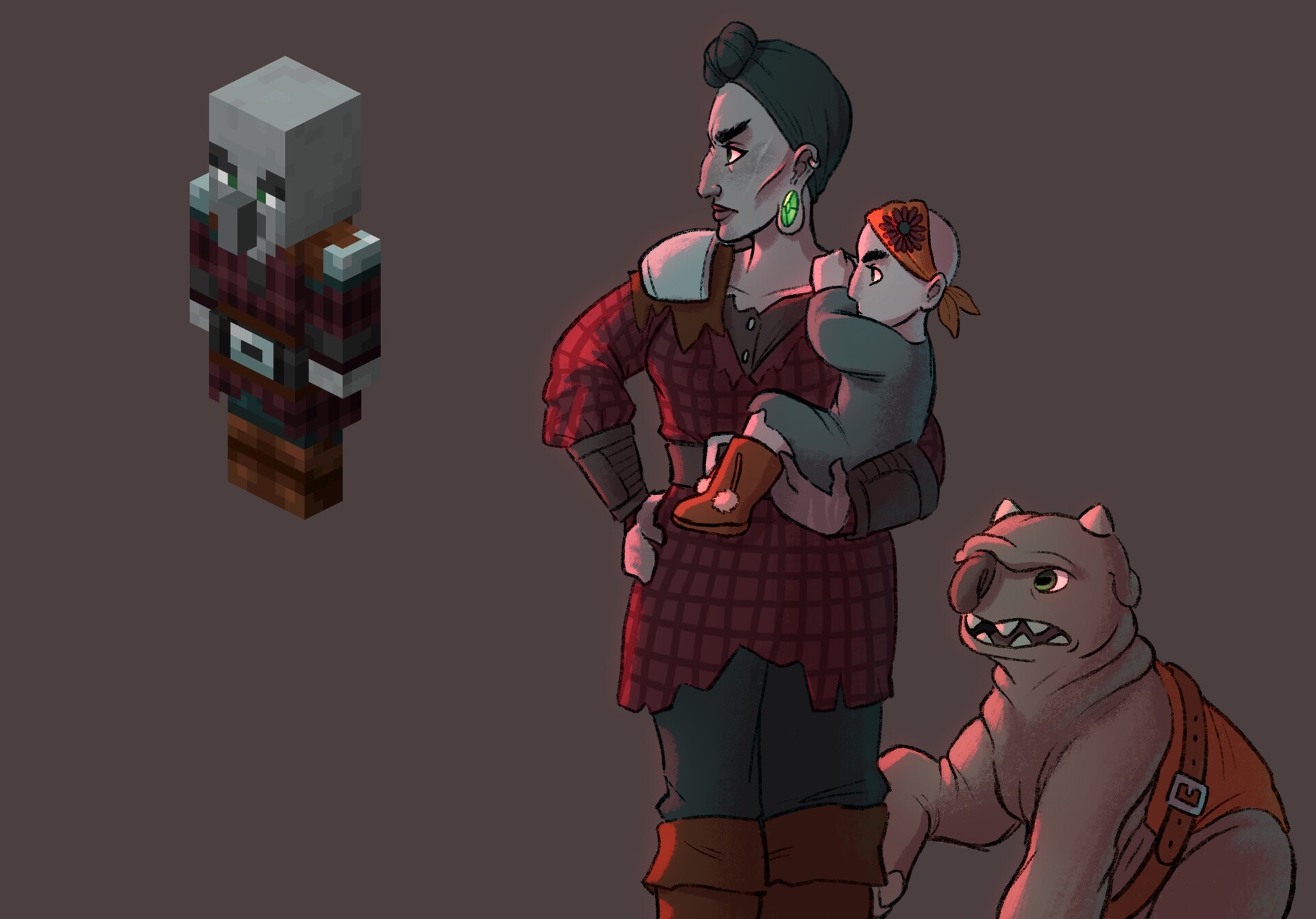 ArtStation Minecraft Pillager Concept