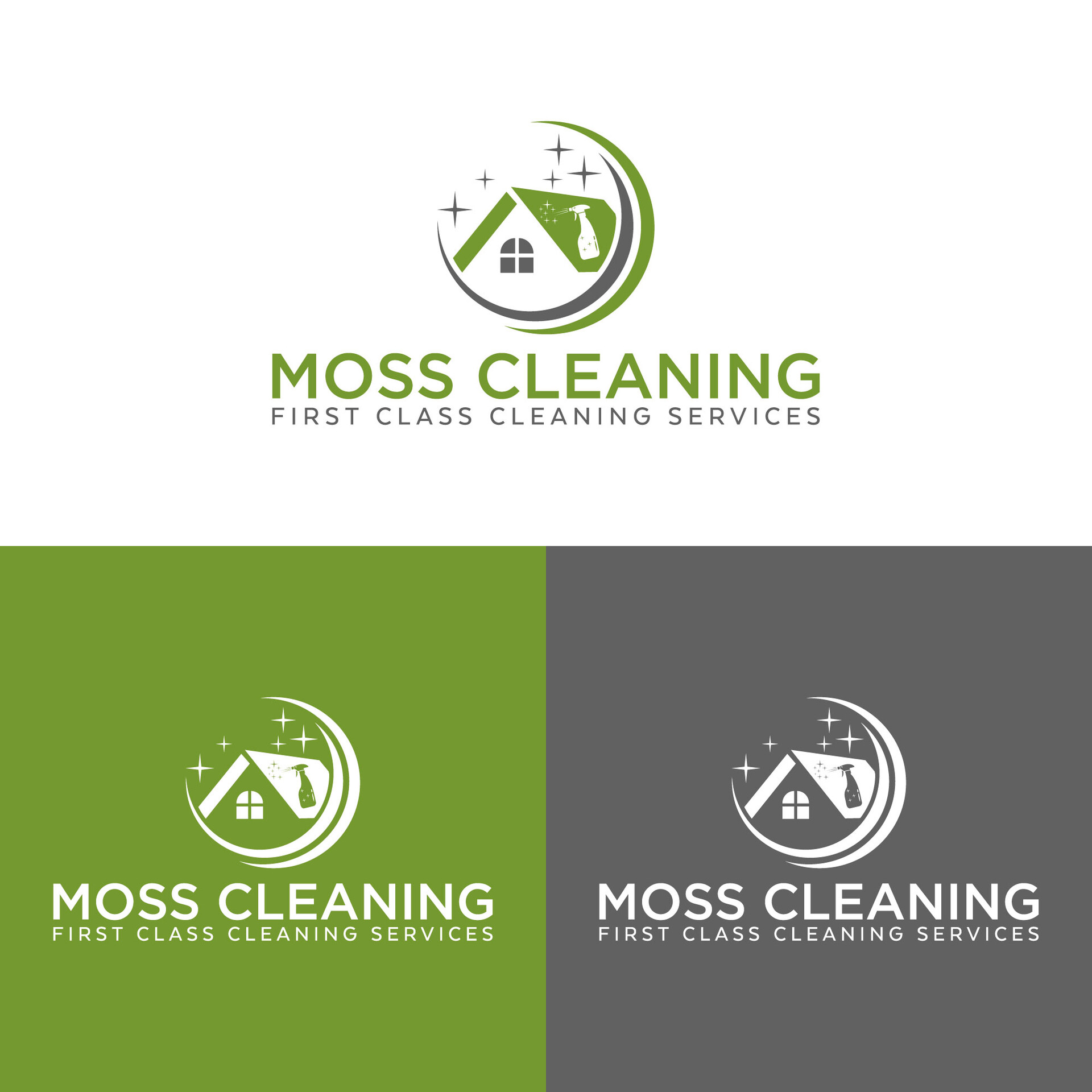 ArtStation Home Cleaning Logo Design ArtStation Home Cleaning Logo Design