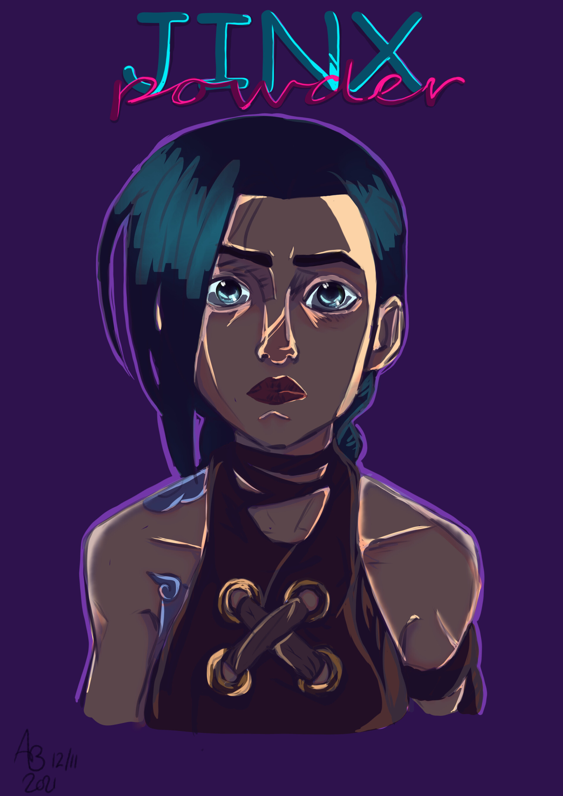 ArtStation Jinx/Powder, Arcane (League of Legends) FanArt