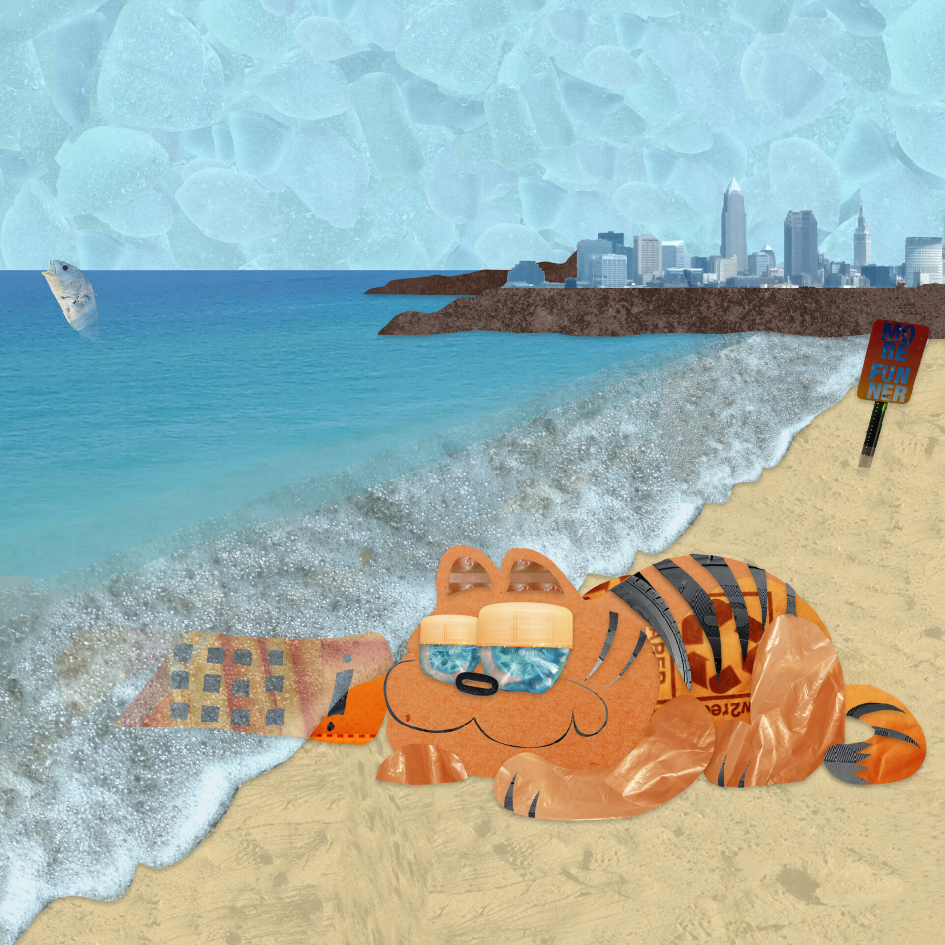 ArtStation Garfield Telephone Collage