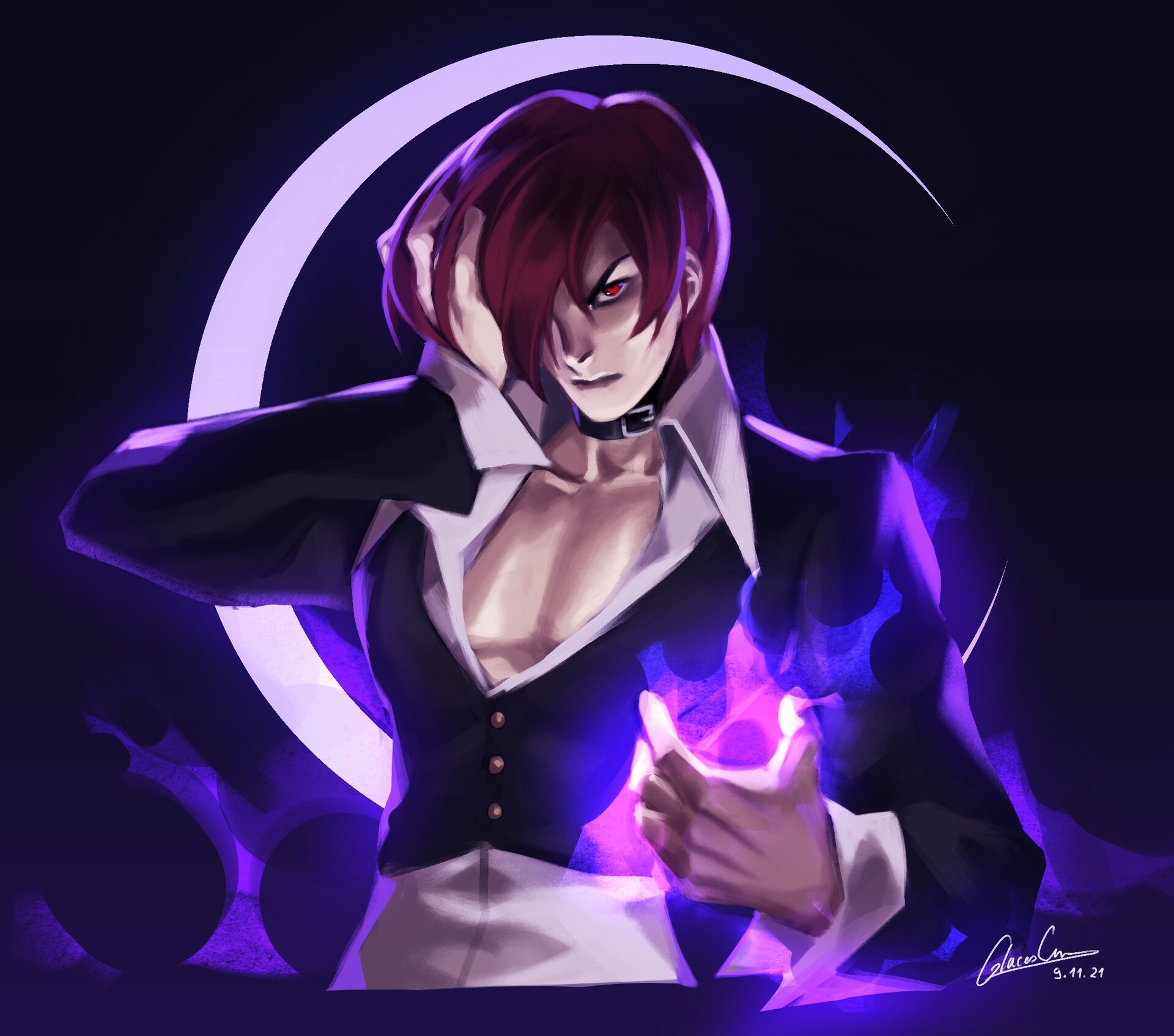 ArtStation - THE KING OF FIGHTERS IORI YAGAMI
