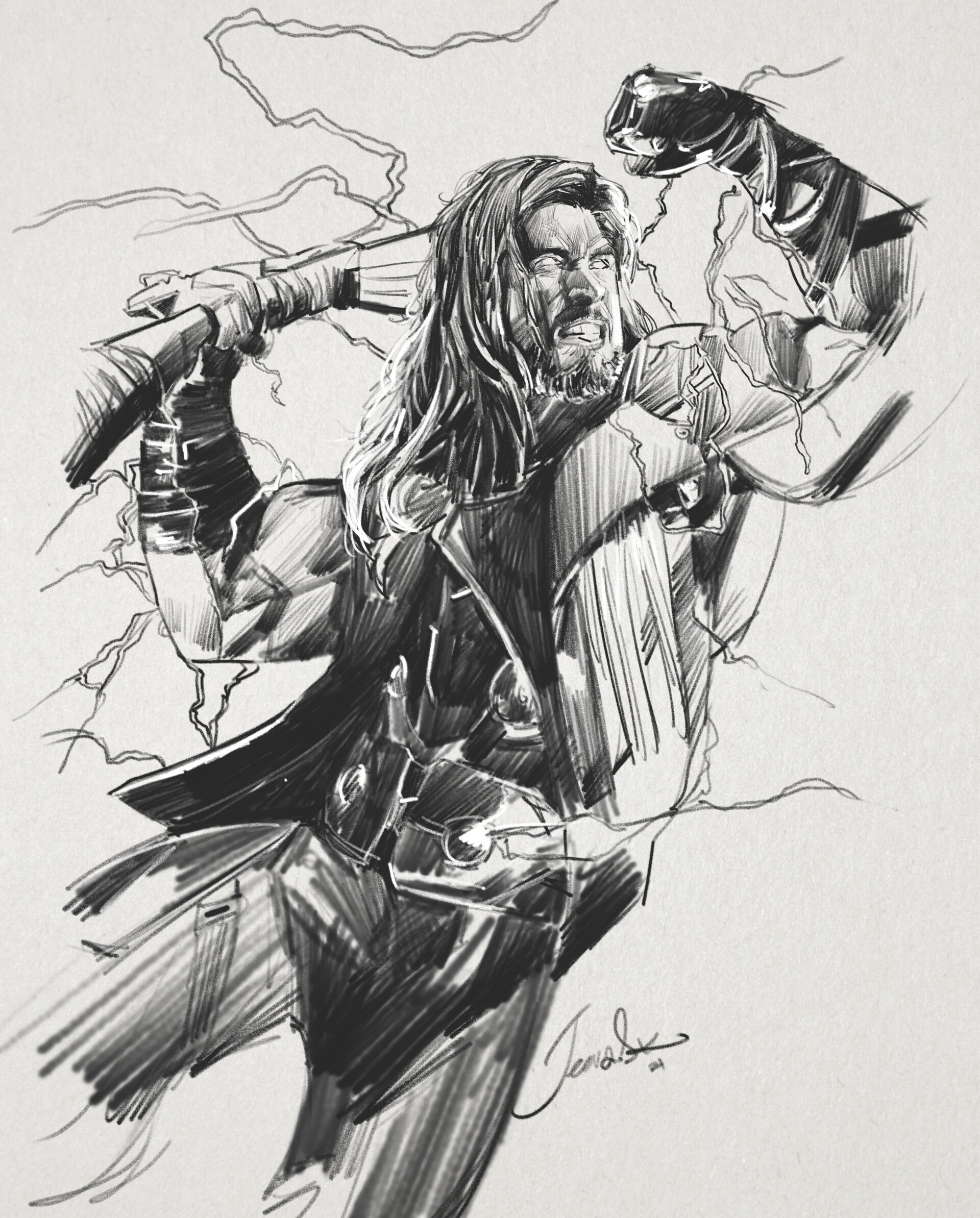 ArtStation Thor love and thunder Artwork 2021 ThorLoveAndThunder 