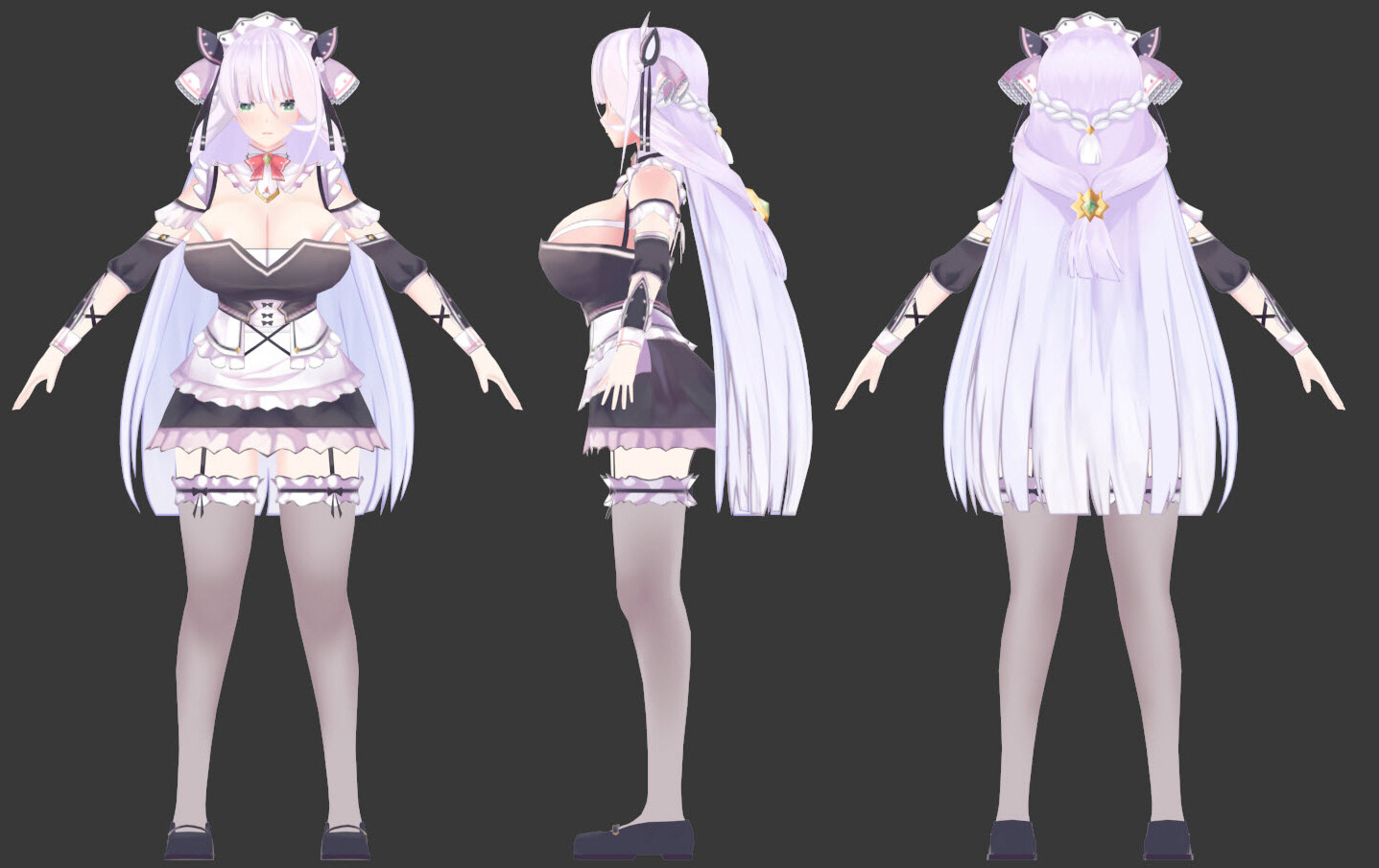 ArtStation - 3D Commission 2021 : Maid 3D Character ArtStation - 3D Commission 2021 : Maid 3D Character
