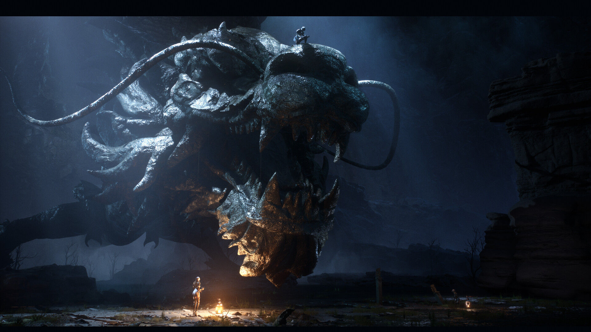 ArtStation Dragon in the cave