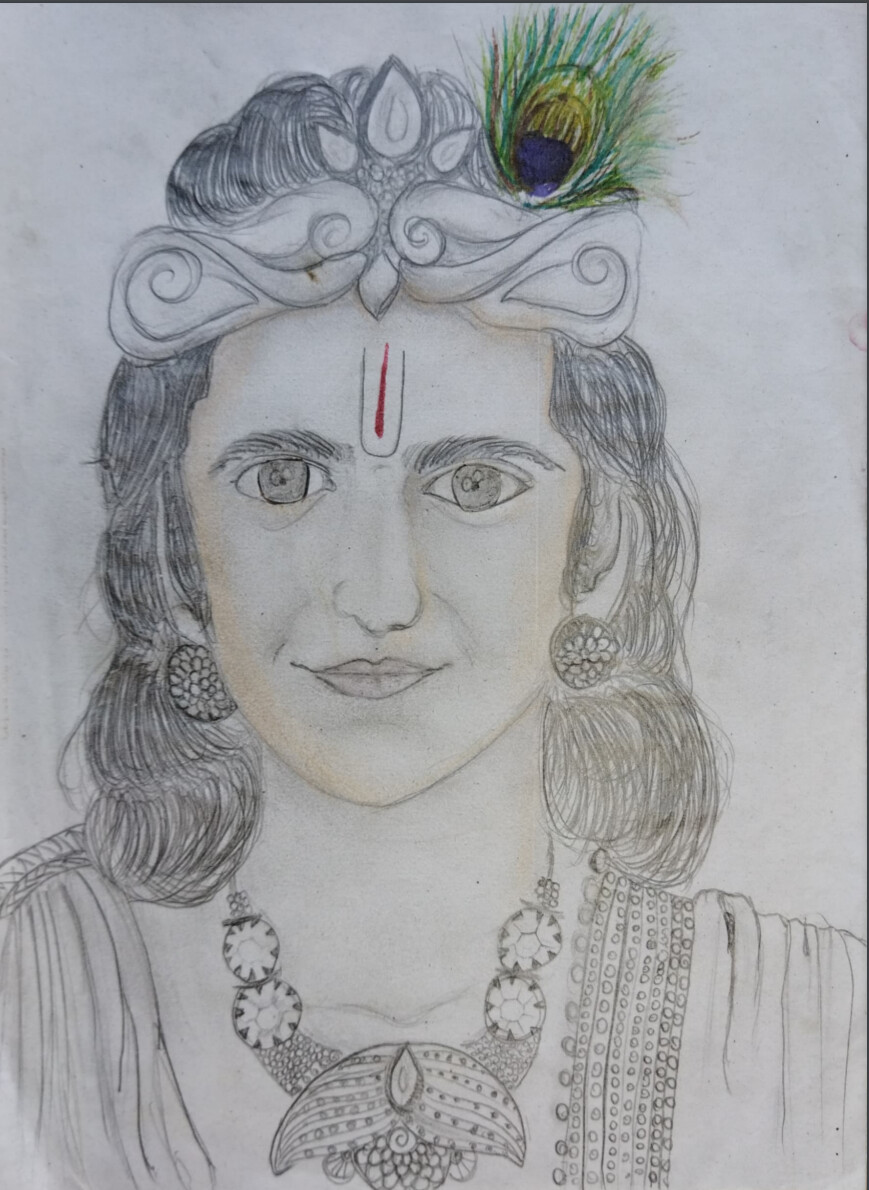 ArtStation - Lord Krishna (Pencil Sketches)