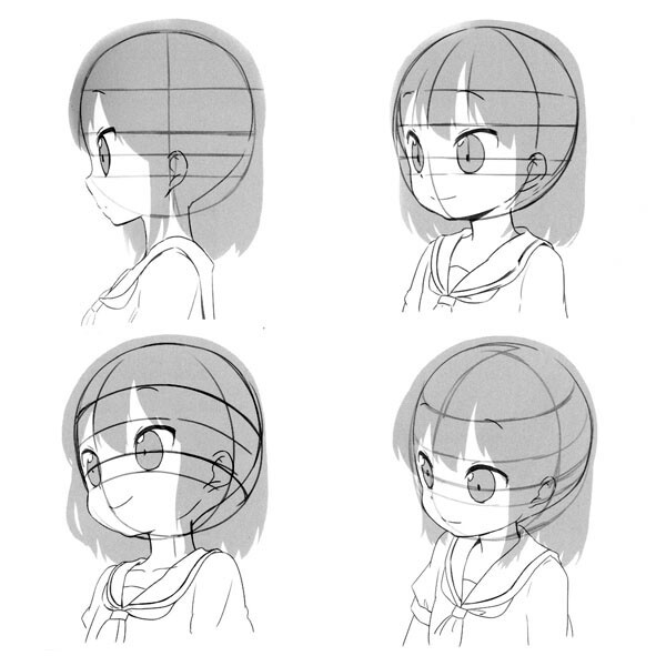 ArtStation - Tutorial - step by step - How to Draw Anime!