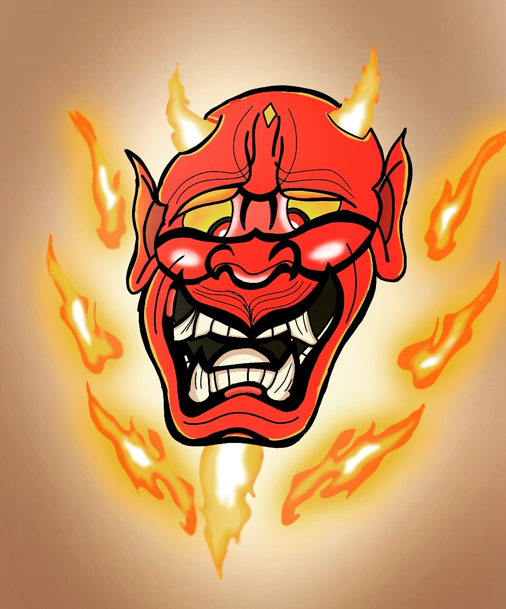 ArtStation japanese mask