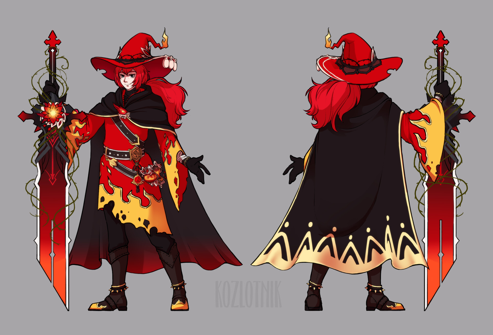 ArtStation Diluc Crimson Witch of Flames