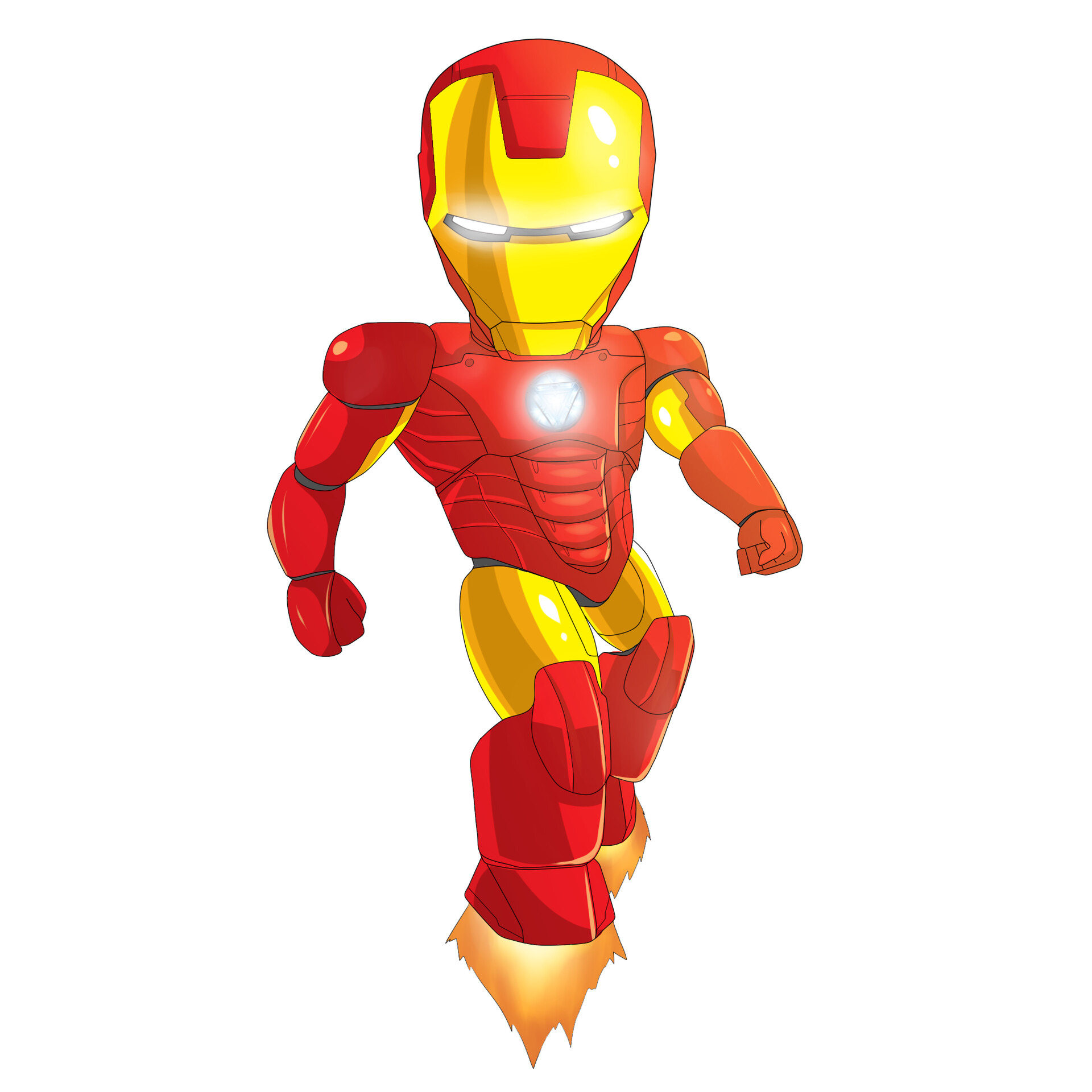 ArtStation - Iron Man Chibi Sticker