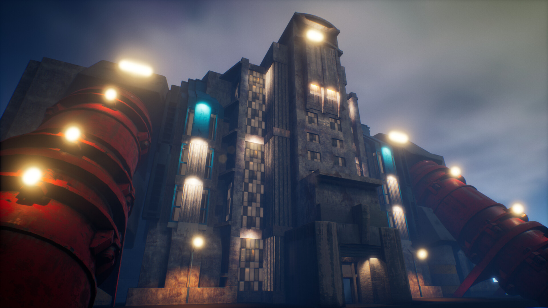 ArtStation - [UE4] Brutalist Facility Game Environment