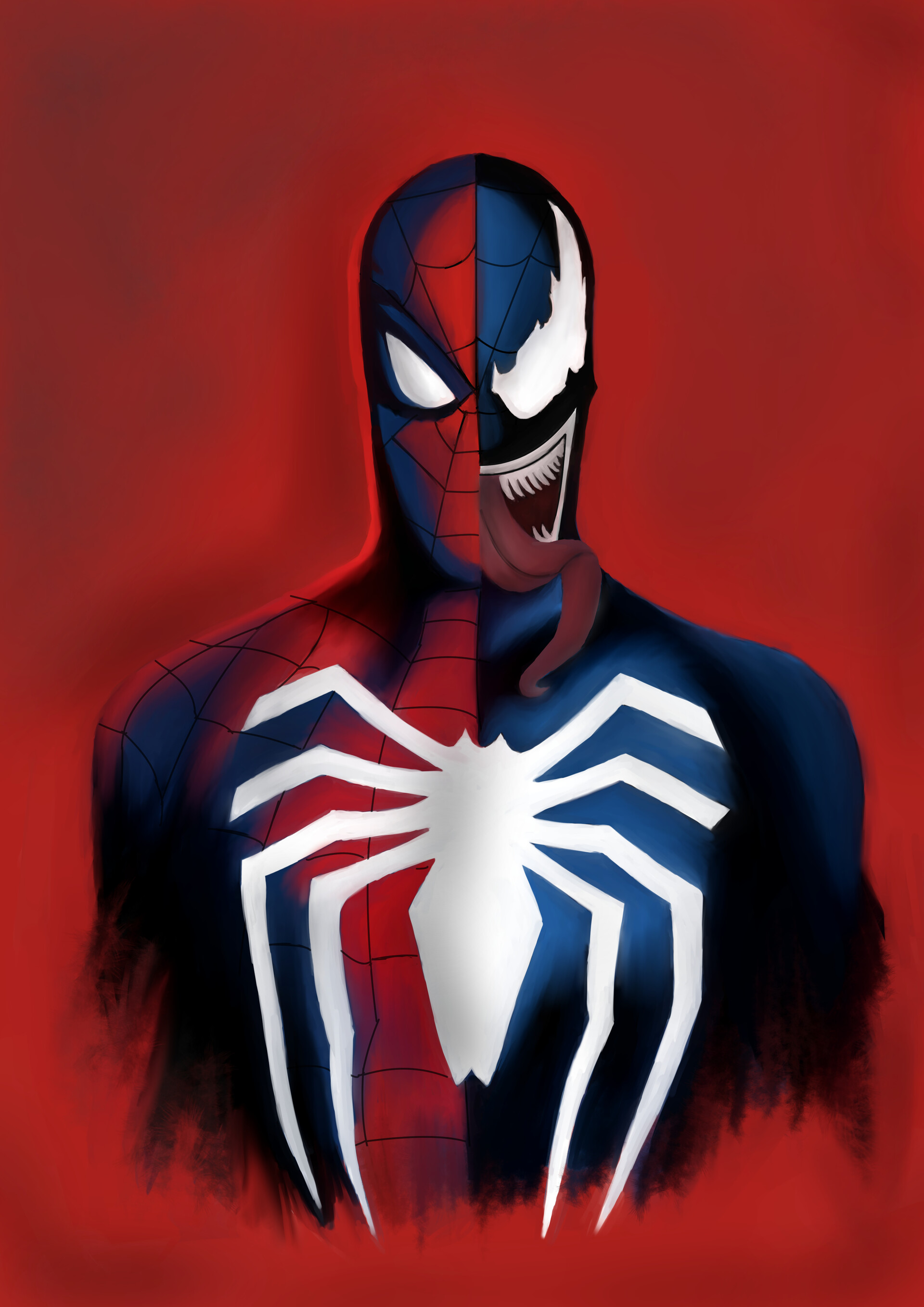 ArtStation Spiderman Venom TwoFaces