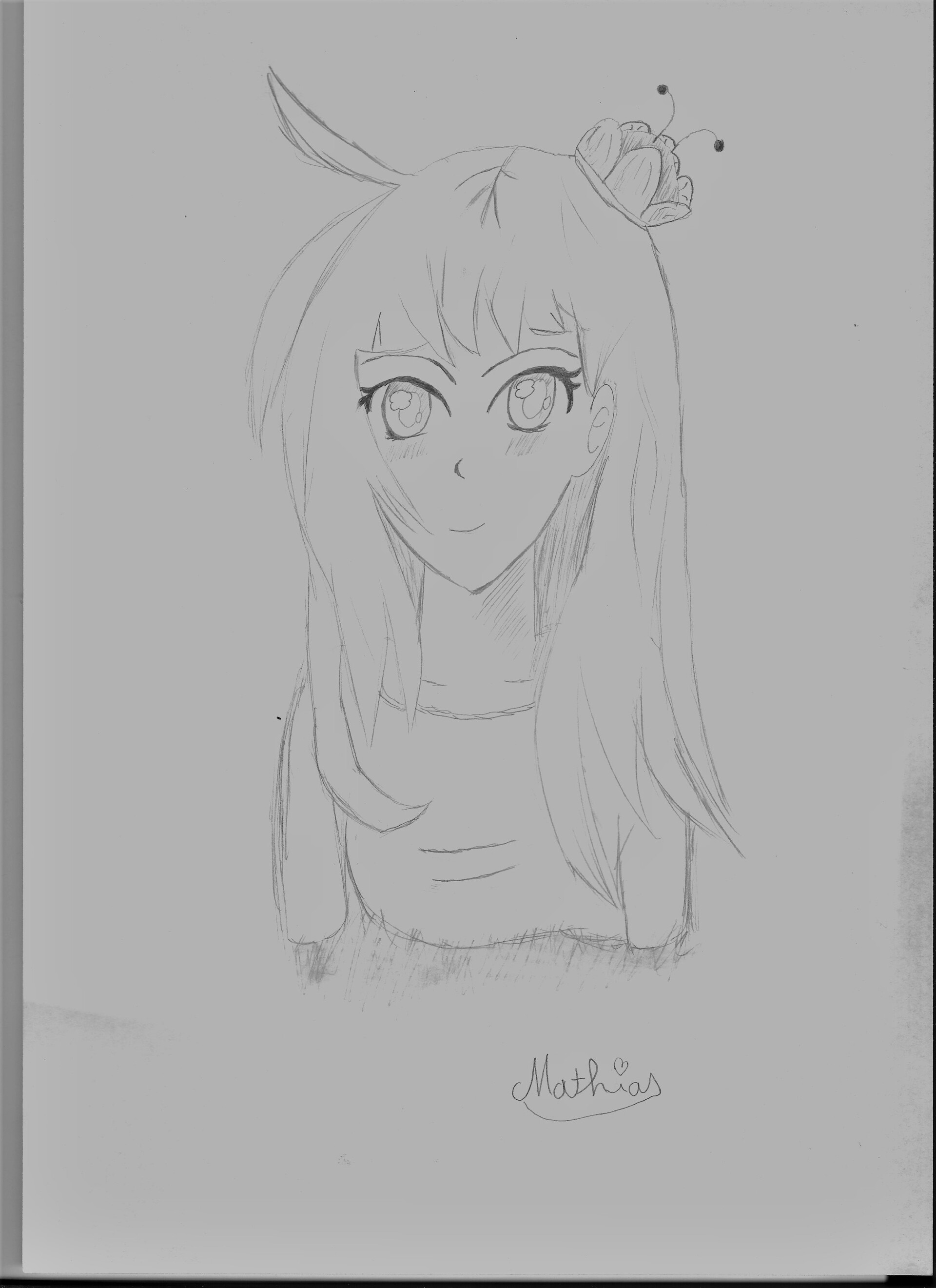ArtStation - Anime girl drawing