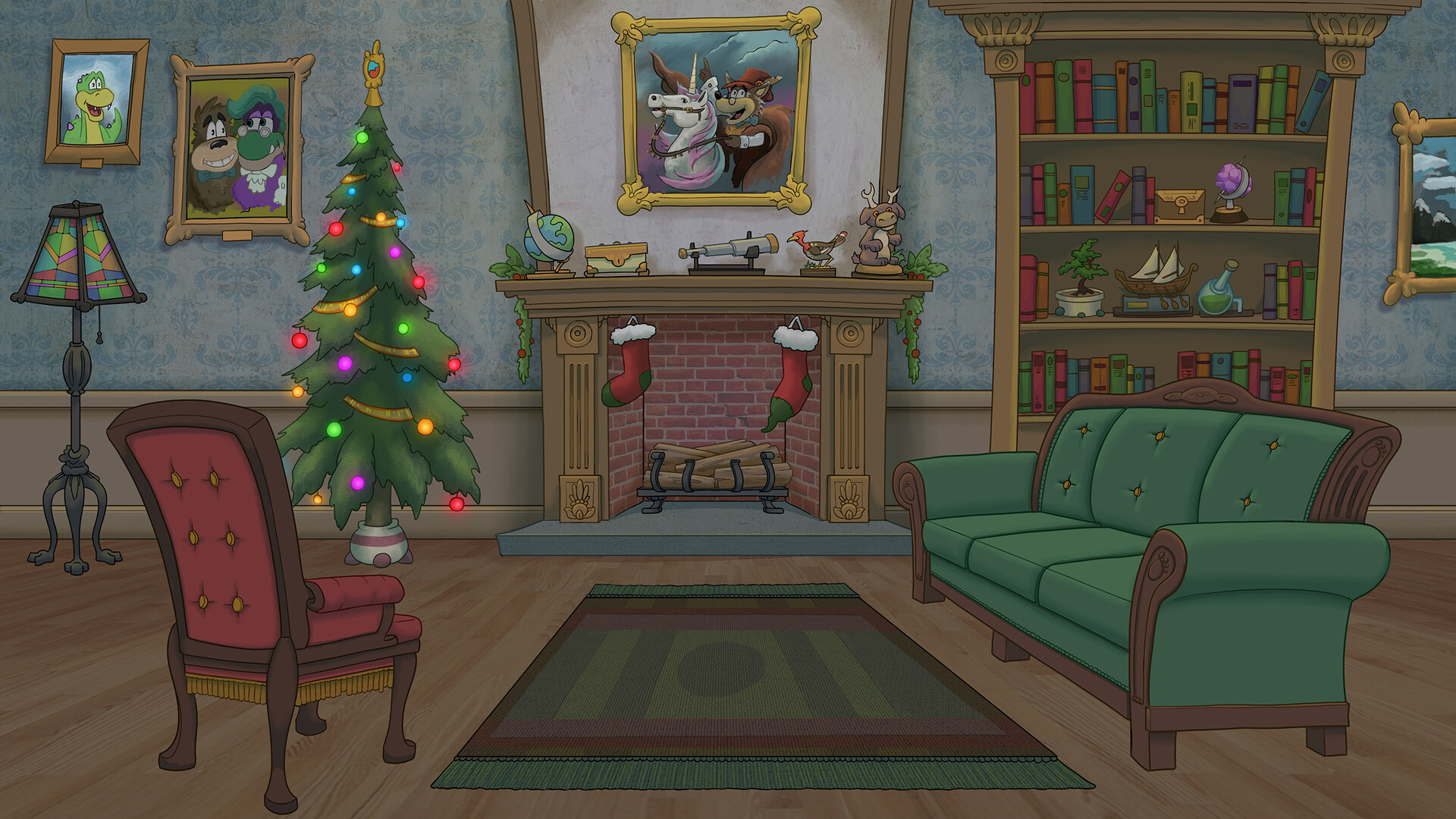 ArtStation - Hall of Cryptids - Library