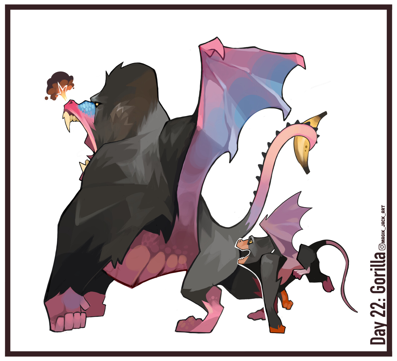 Bum-Bum and Nanners, the Gorilla Dragons 