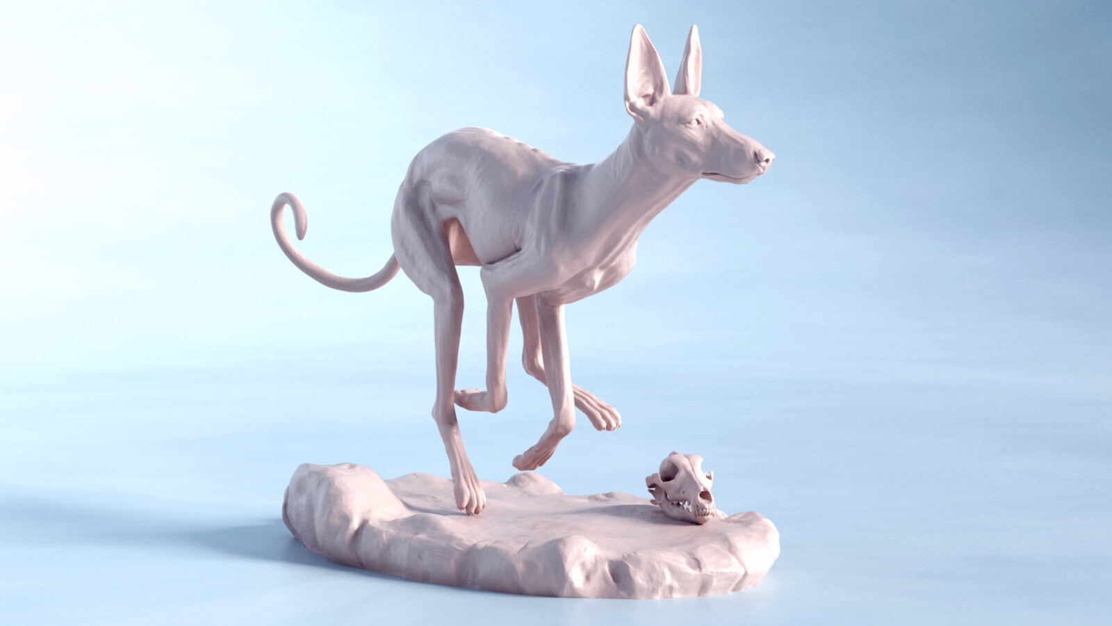 Hound sculpture | Anatomy study