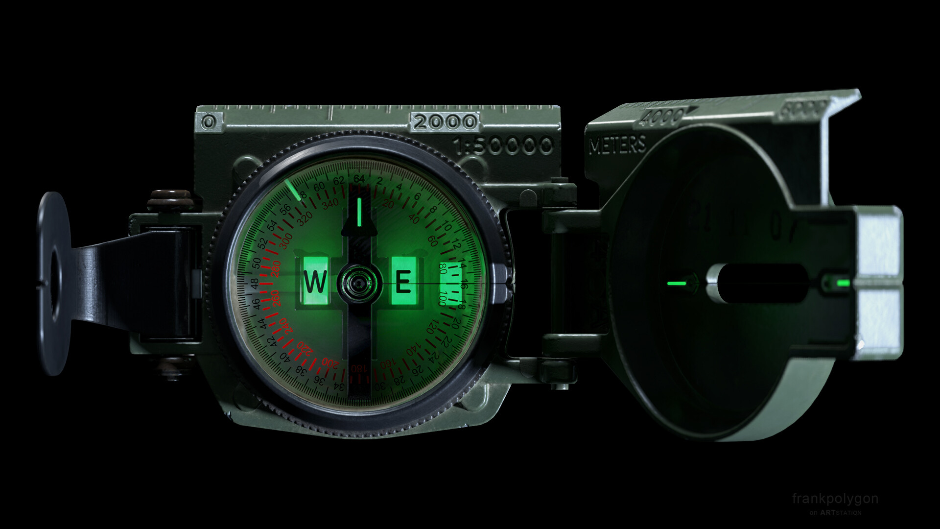 Artstation - Military Lensatic Compass