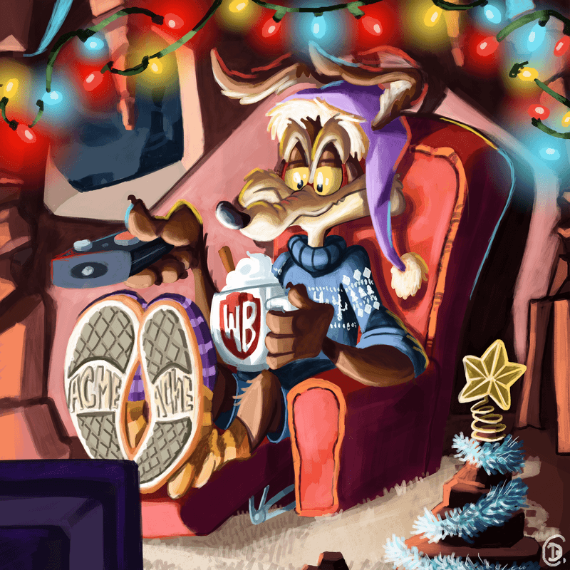 coyote christmas card