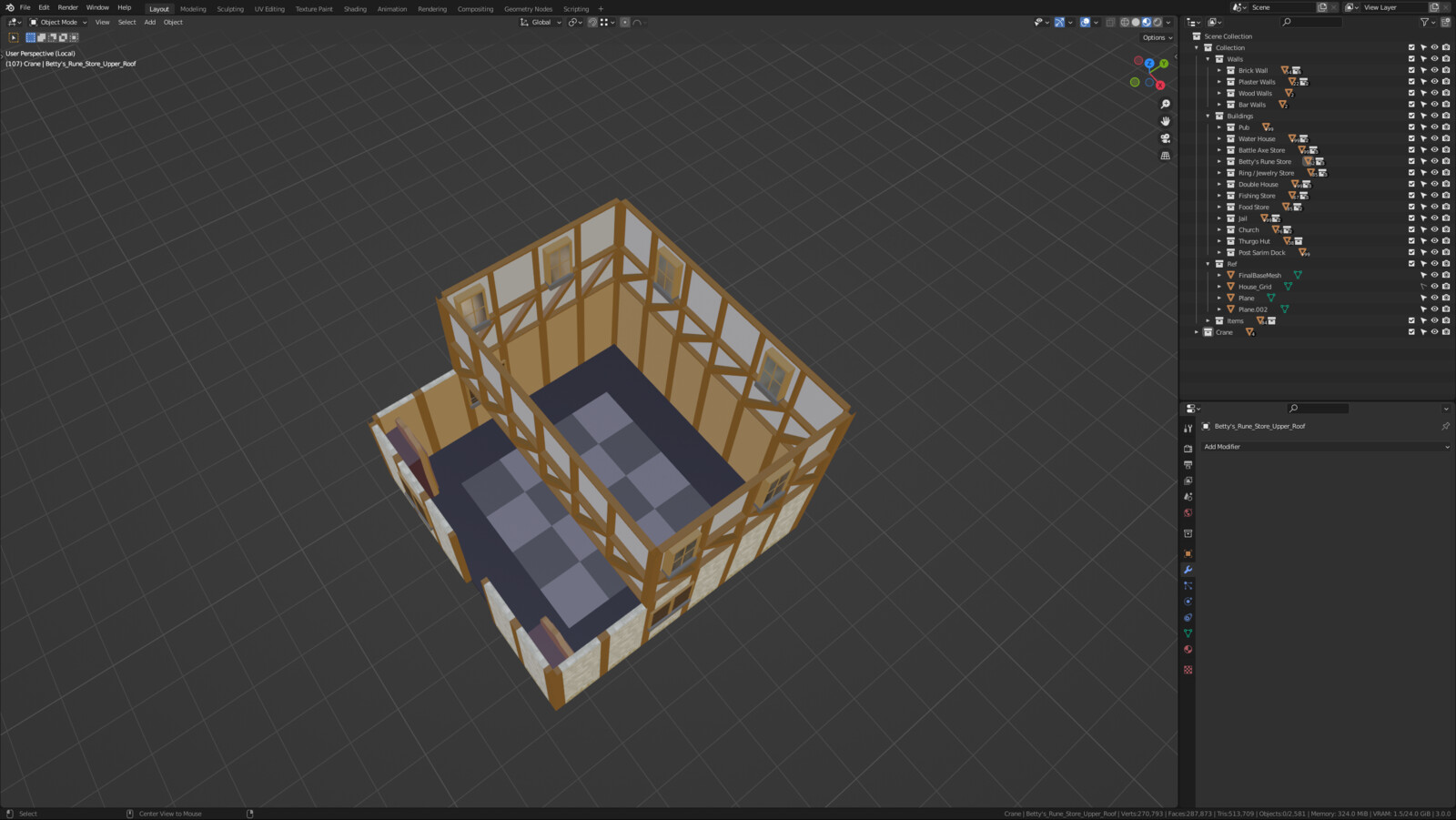 Port Sarim Magic Store (Top View)