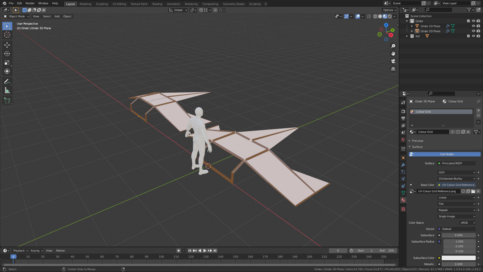 Gliders (Two versions showing detail and no detail)