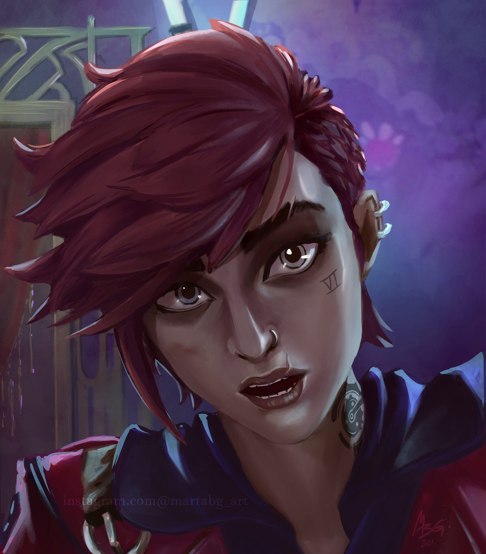 ArtStation - VI (Arcane/LoL fan art)