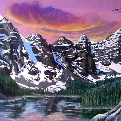 Rocky Mountains [Acrylic Painting]