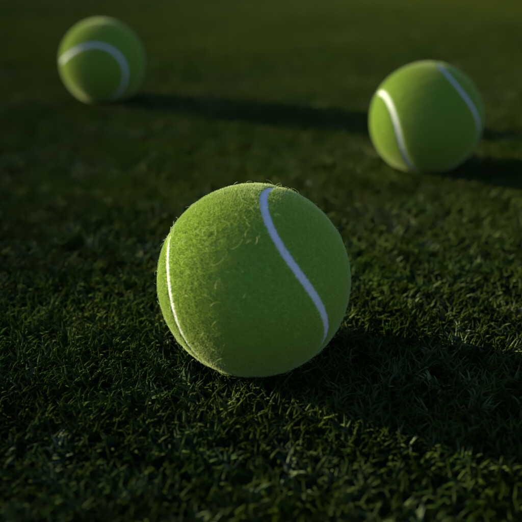 ArtStation - Tennis balls Render