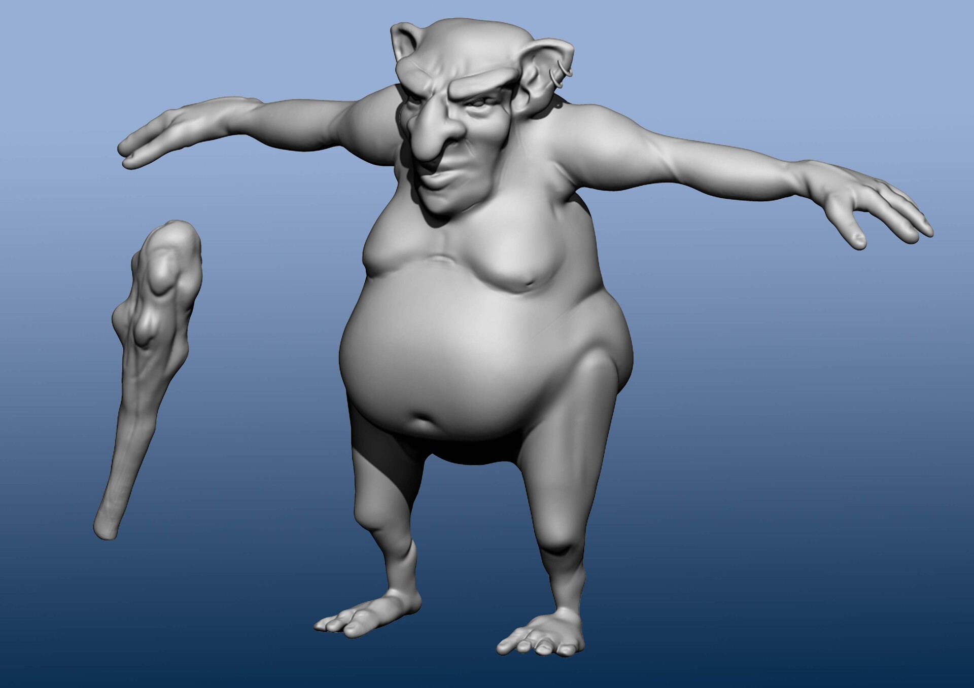 Artstation 3d Modeling Of A Troll