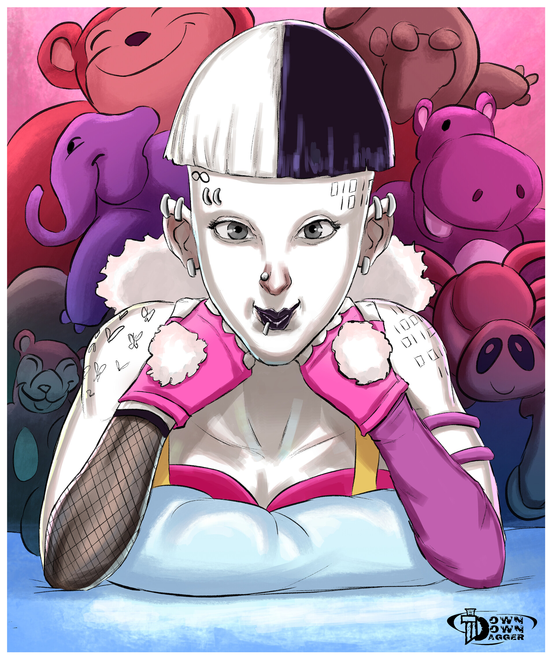 ArtStation Down Down Dagger (Delilah Artbook Piece 2)