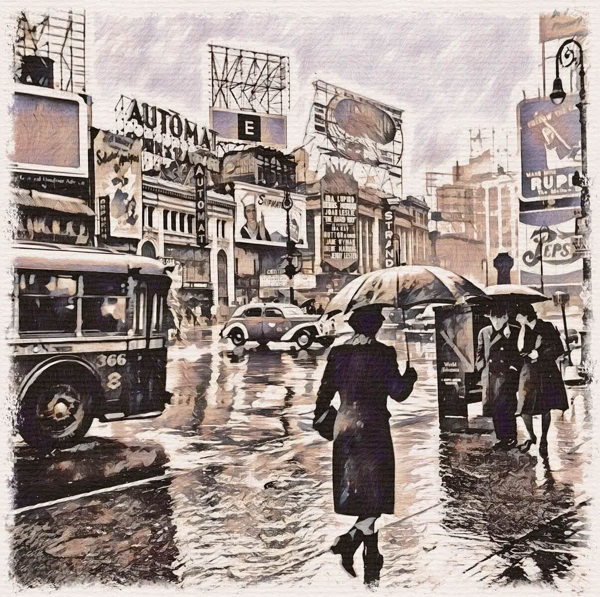 ArtStation - Rain street