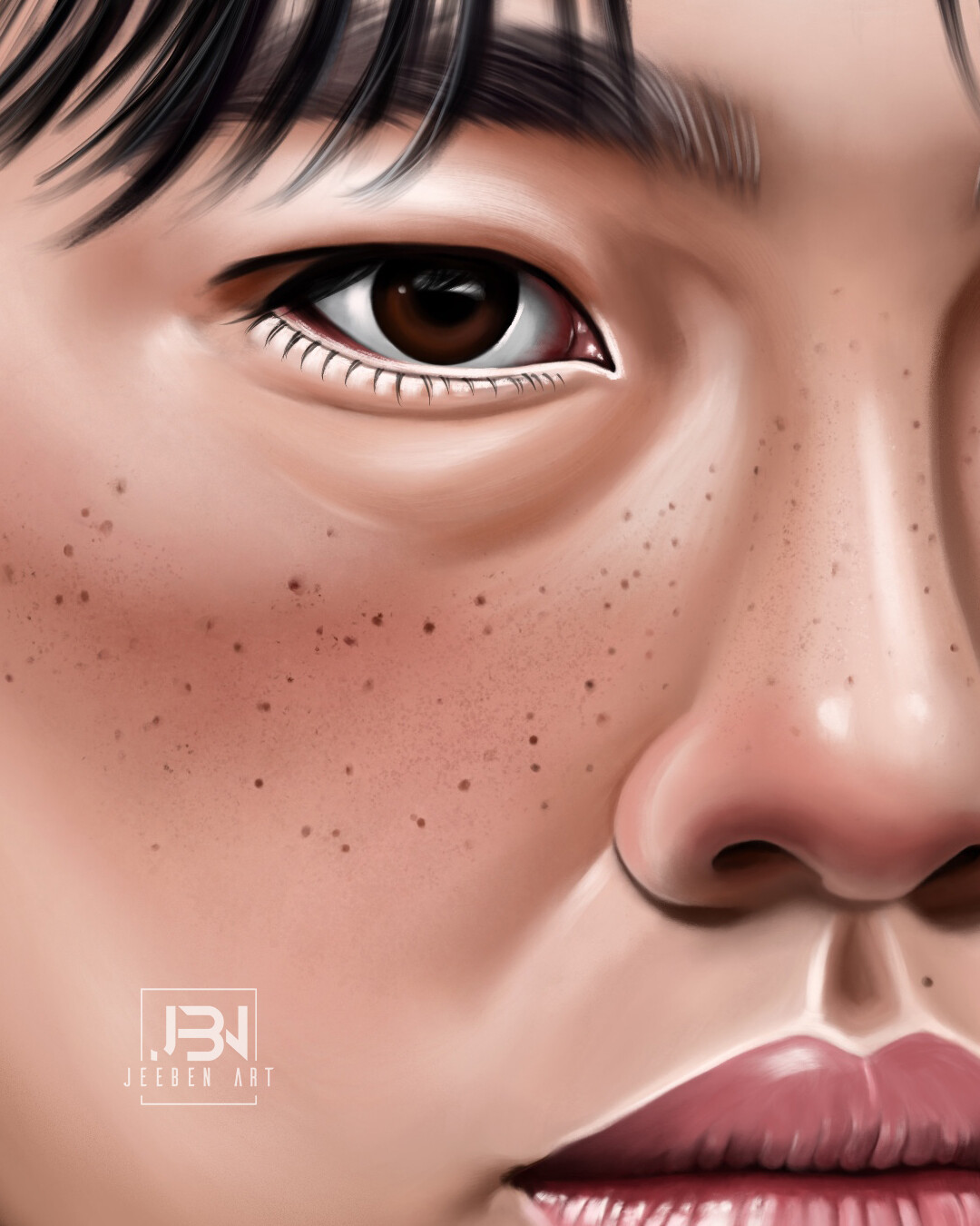 ART_CEN on X: Simple fanart of HoYeon Jung ( Kang Sae-Byeok in Squid Game)  hope you like it. ❤️  / X