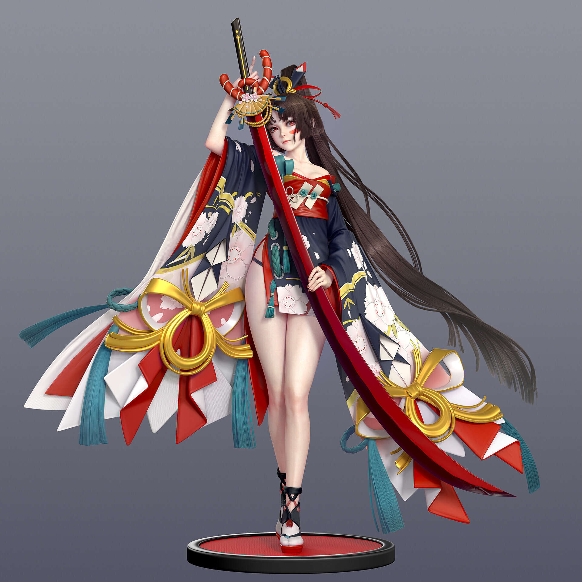 美少女フィギュア】陰陽師 妖刀姫 桜雨刀舞ver. 1/8 完成品