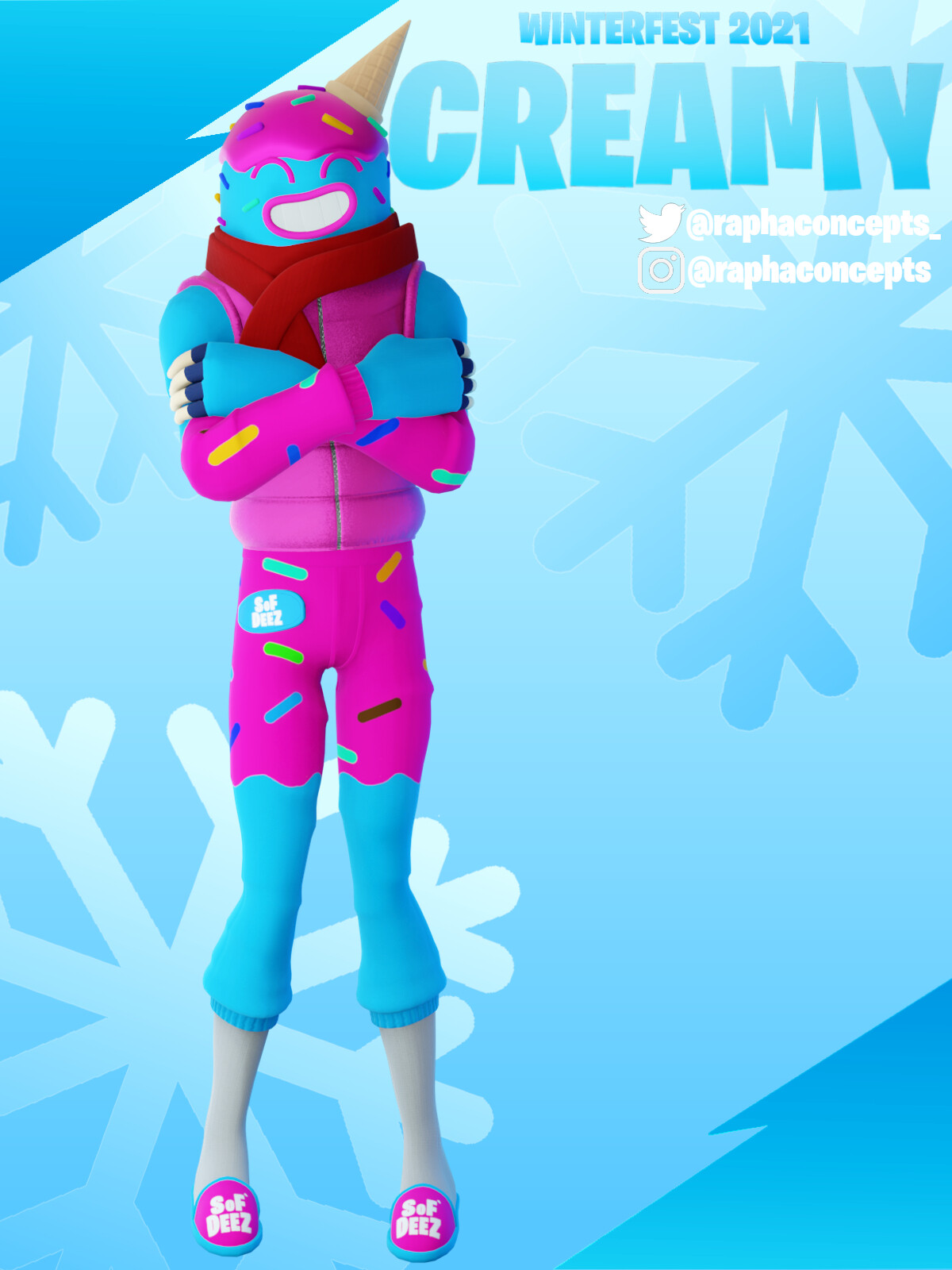 rapha FORTNITE CONCEPT CREAMY