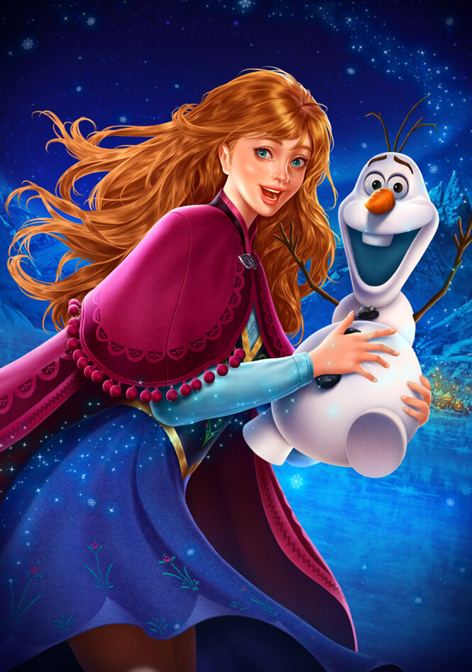 Reserveren Vaardig wijs ArtStation - Frozen Anna and Olaf
