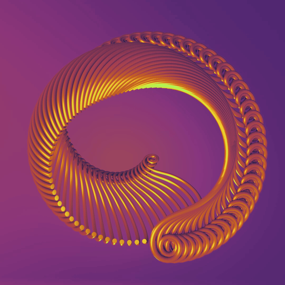 ArtStation - Abstract spiral motion 3