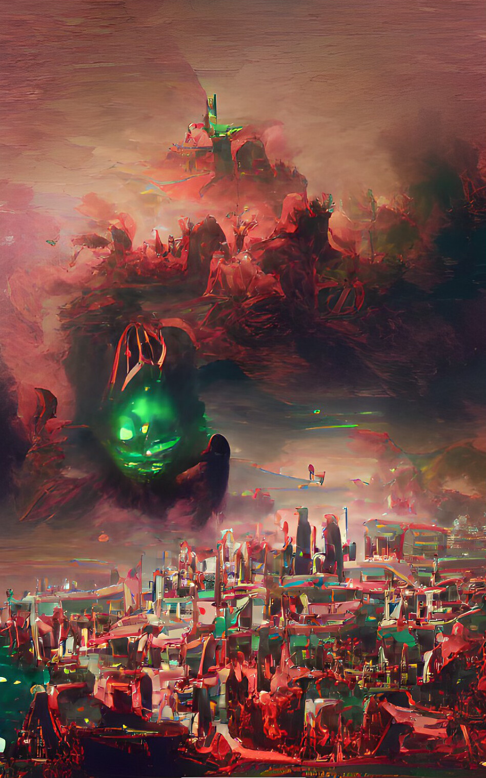 Artstation Hell City Concept