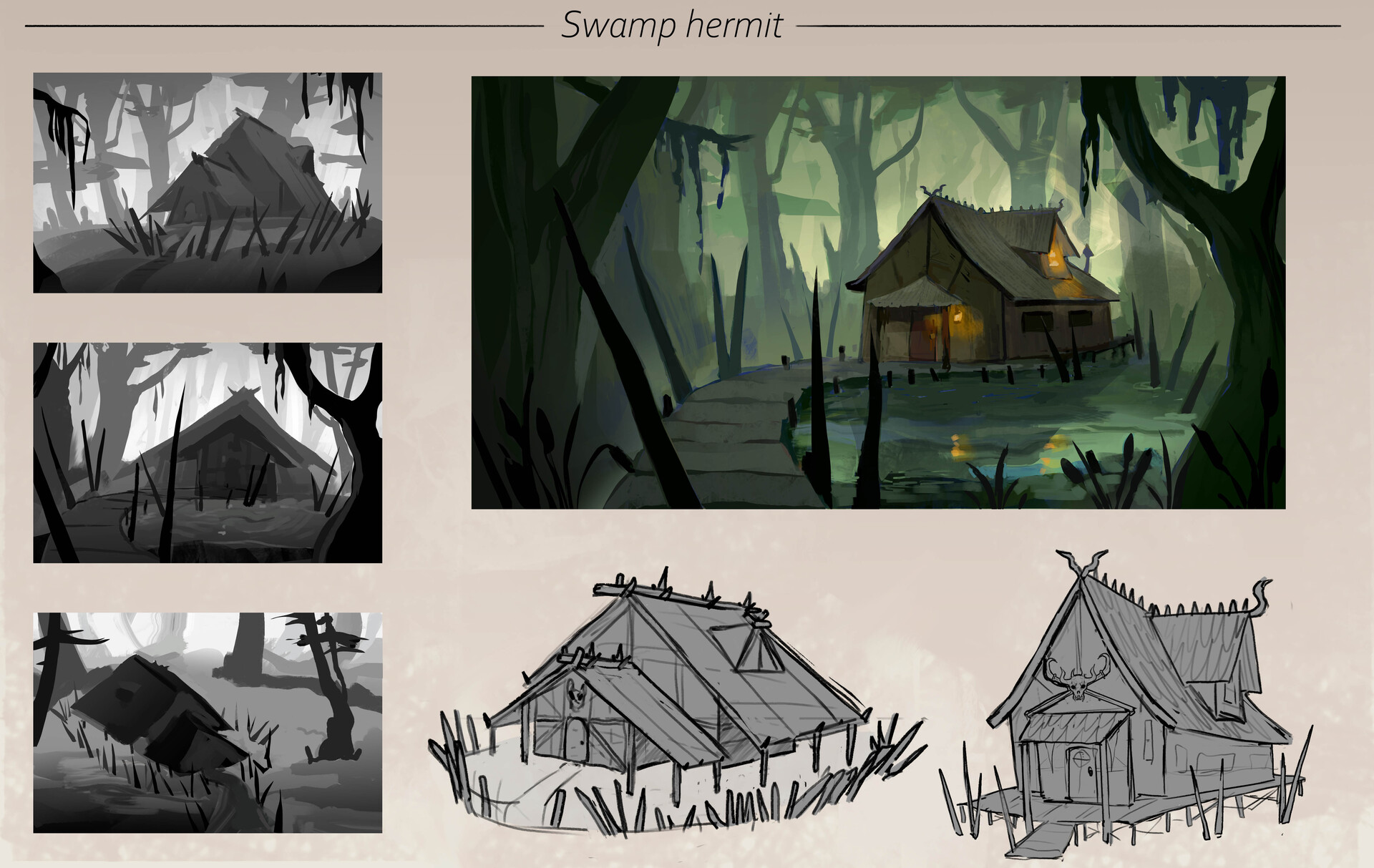 ArtStation Swamp hermit concept art