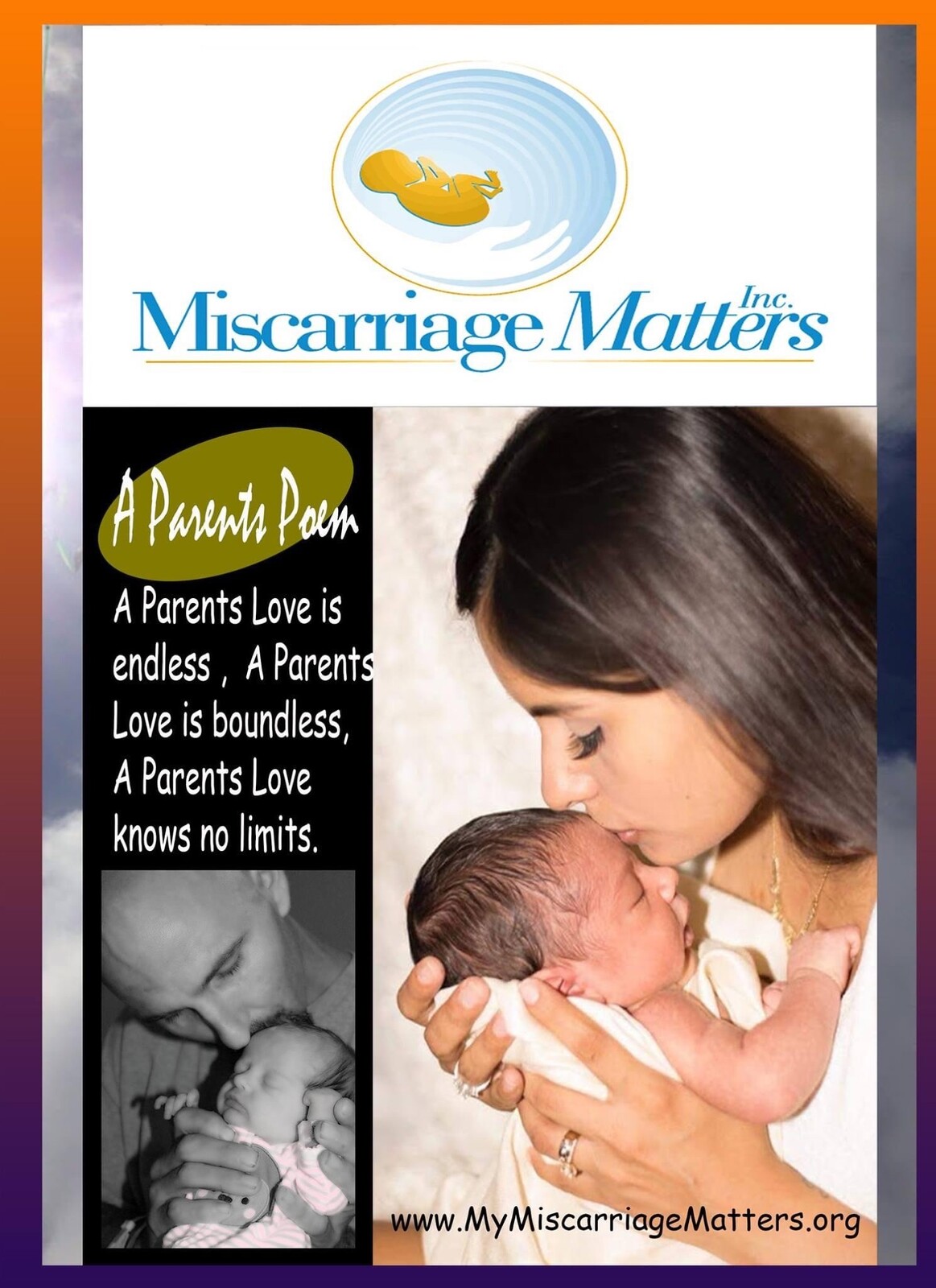 Miscarriage Matters adversitment layout