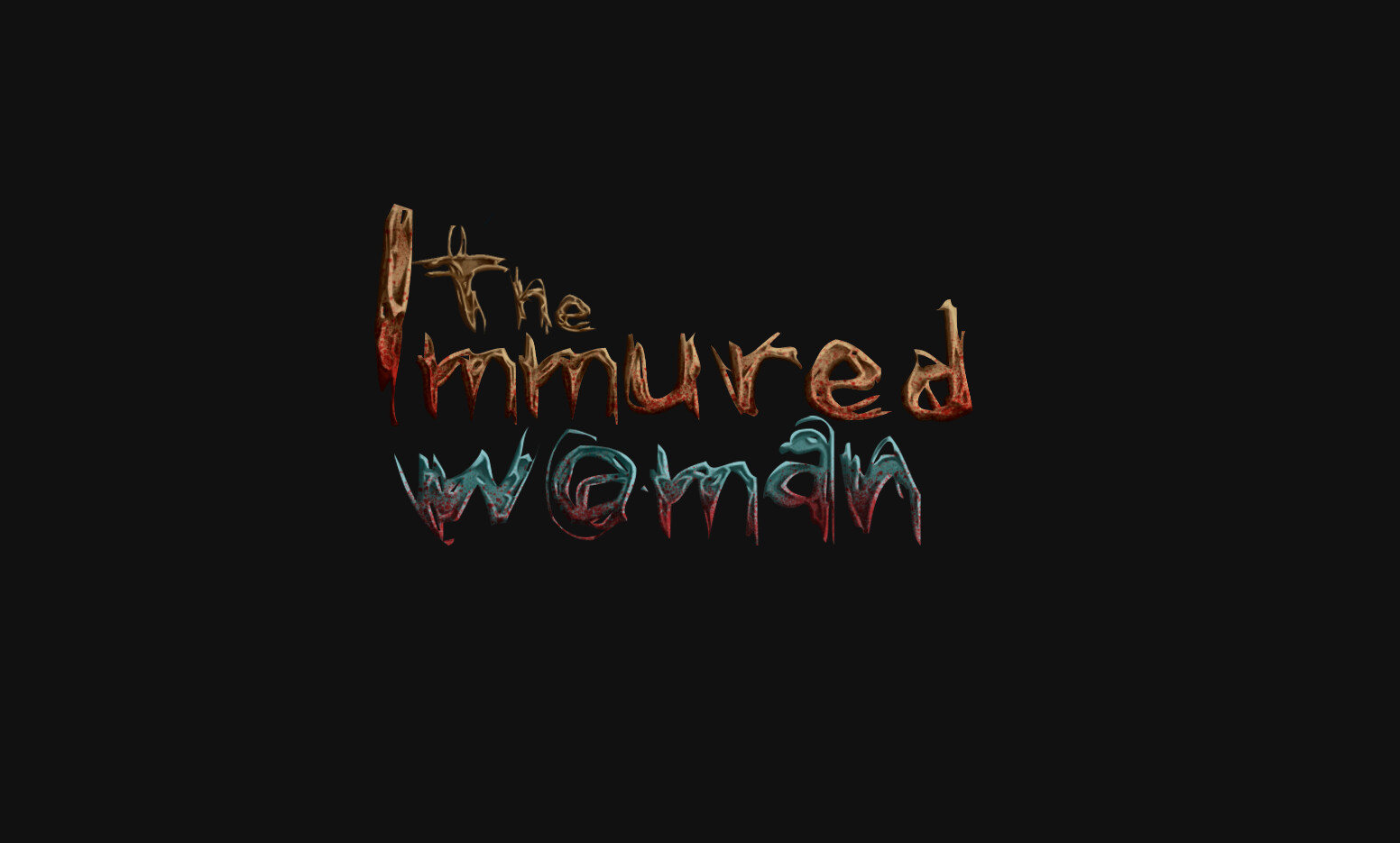 ArtStation - Immured woman horror game logo concept