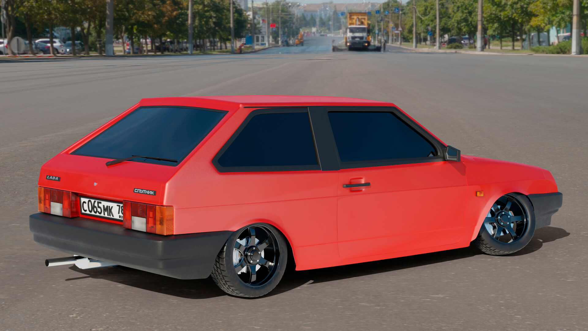 ArtStation - VAZ-2108 Trueno / Lada Samara Rosso restyle / Paint