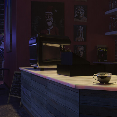 3D Scene | The Coffee Is Trapped