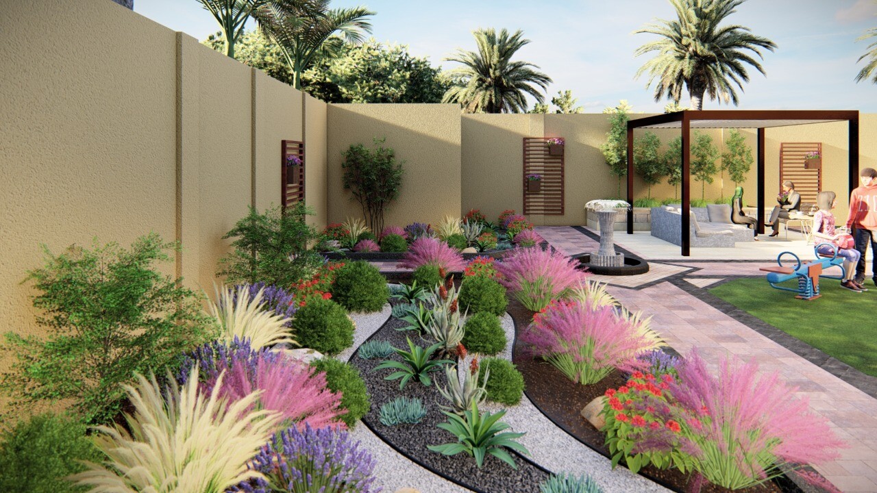 ArtStation Landscape Design For A Private Villa In Dubai, 52% OFF
