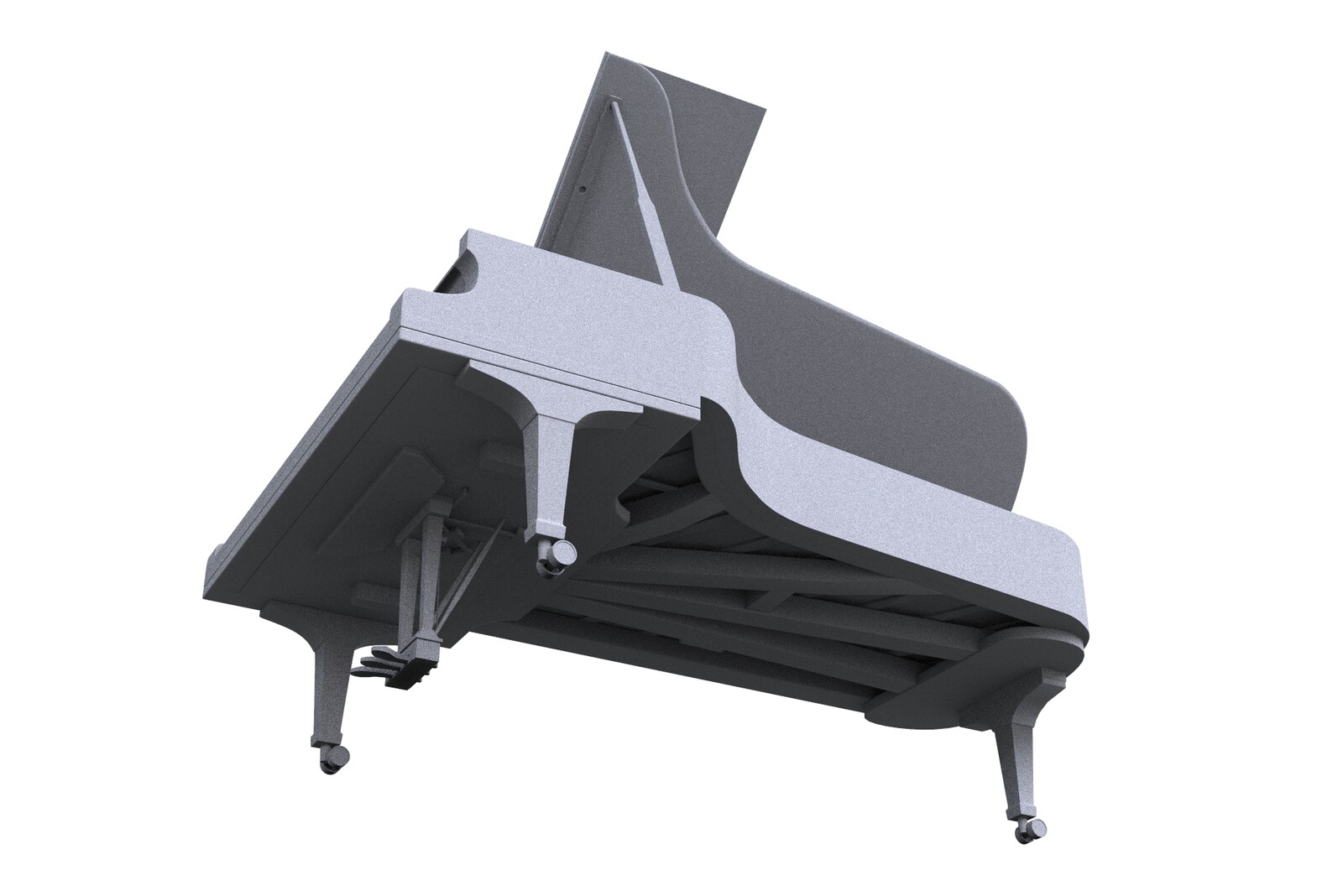 Grand Piano - high poly 